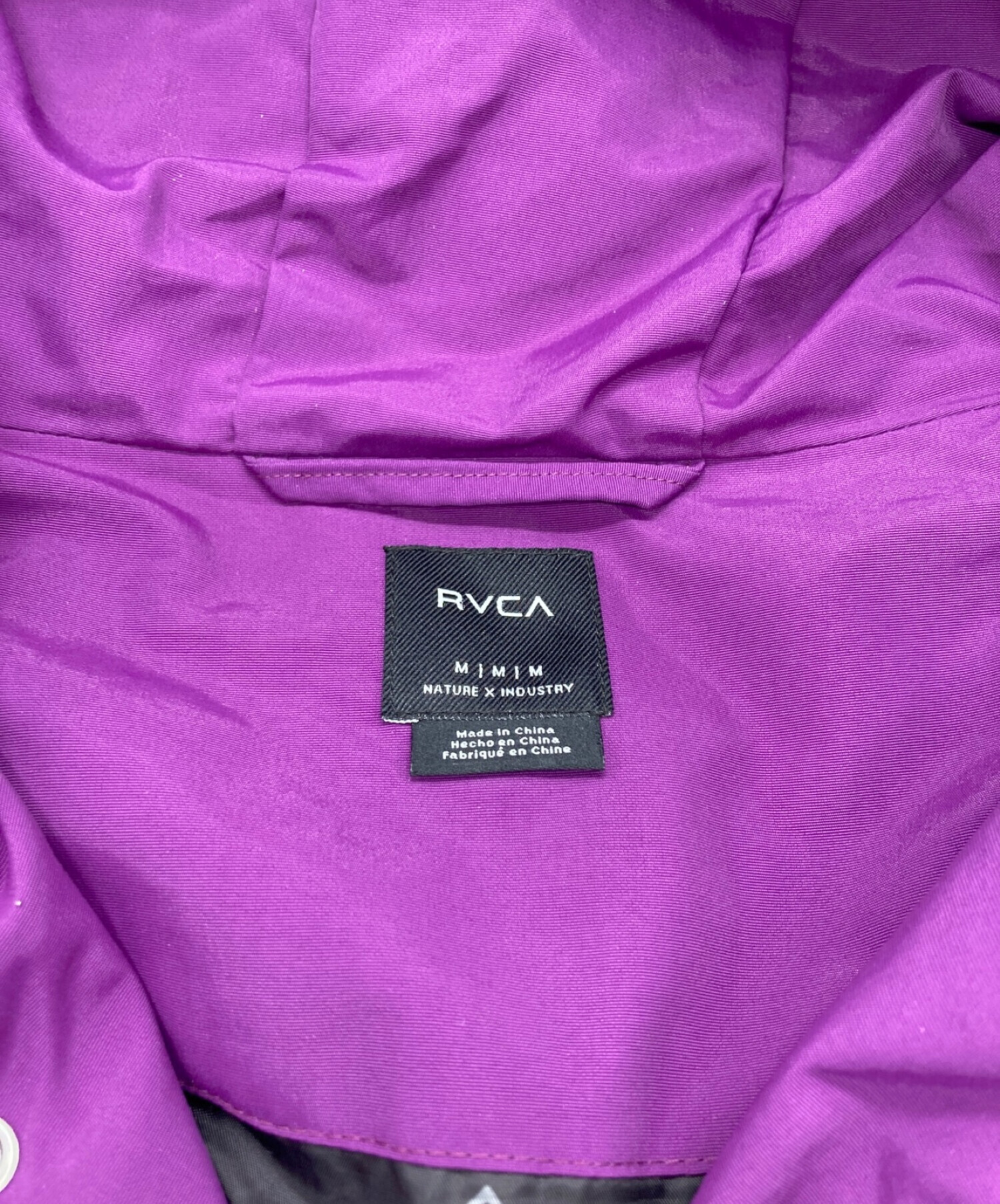 中古・古着通販】RVCA (ルーカ) 中綿ジャケット パープル サイズ:M｜ブランド・古着通販 トレファク公式【TREFAC  FASHION】スマホサイト