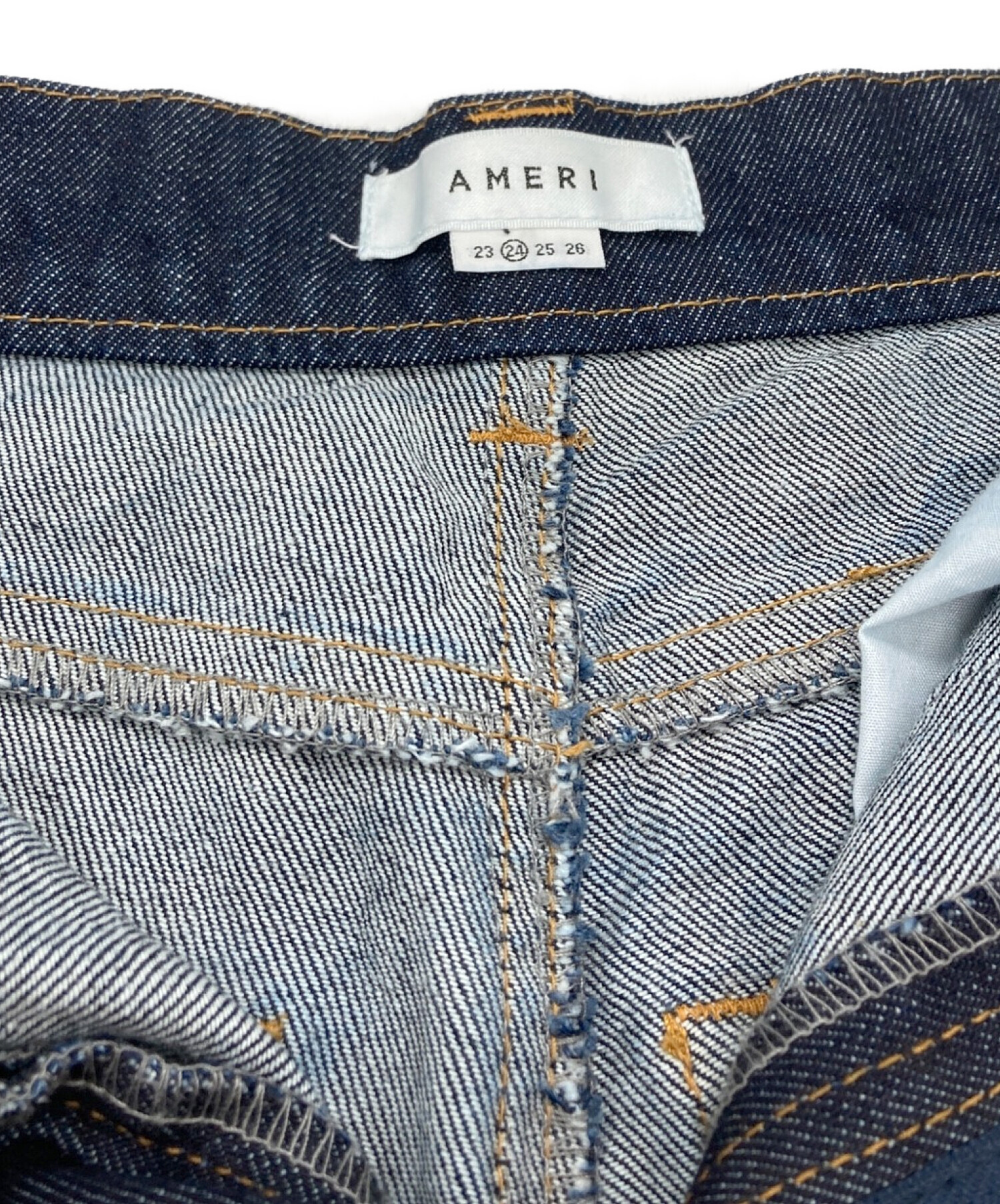 Ameri (アメリ) ストレートデニムパンツ インディゴ サイズ:24