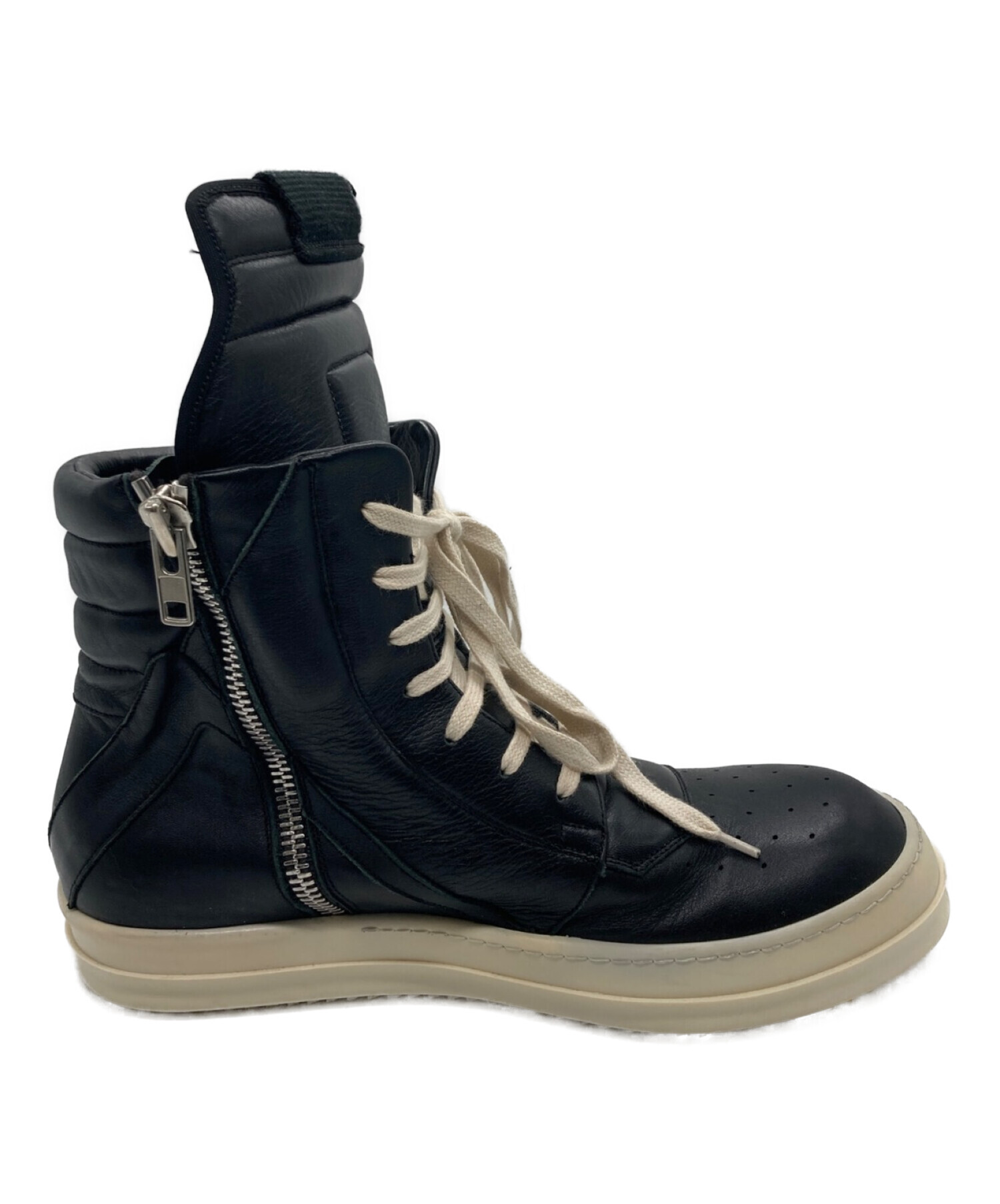 RICK OWENS ブラック ハイカット スニーカー 42 - スニーカー