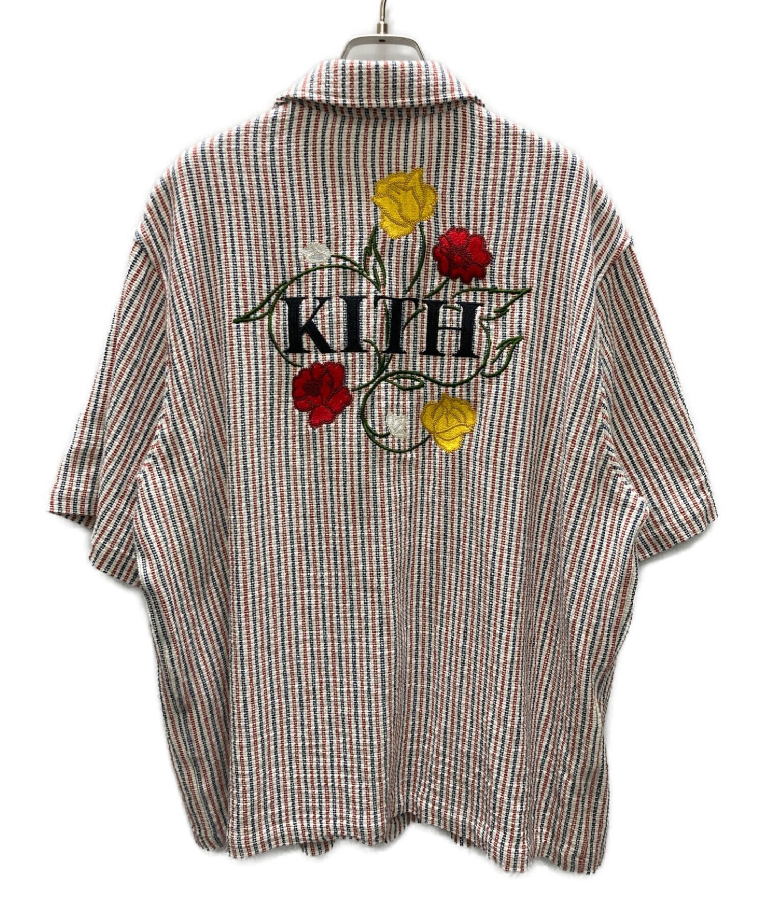 中古・古着通販】KITH (キス) Boxy Collared Overshirt 'Retro' レッド ...