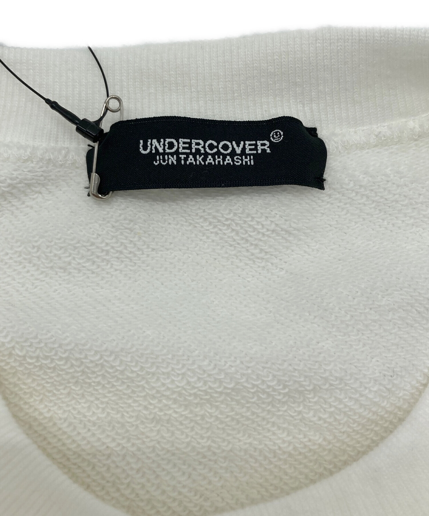 UNDERCOVER (アンダーカバー) サテンパッチクルーネックスウェット ホワイト サイズ:4