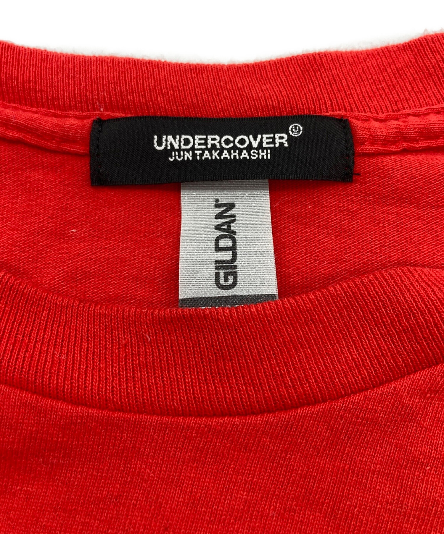 UNDERCOVER (アンダーカバー) REBELロゴパッチカットソー レッド サイズ:XL