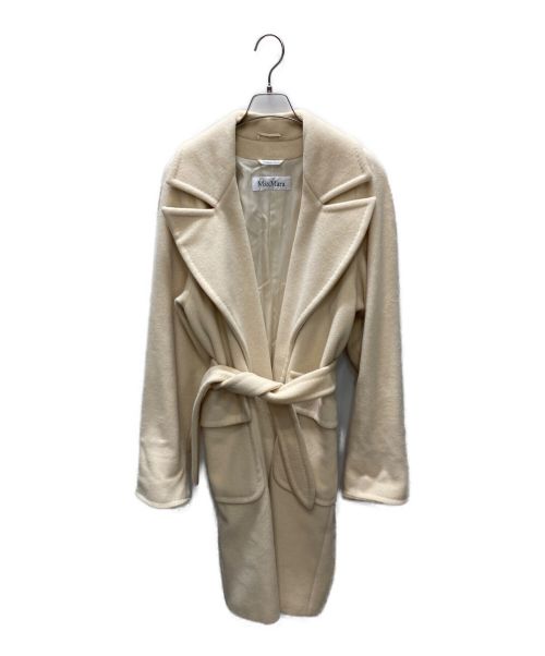 【中古・古着通販】MaxMara (マックスマーラ) カシミヤ混コート アイボリー サイズ:36｜ブランド・古着通販 トレファク公式【TREFAC  FASHION】スマホサイト