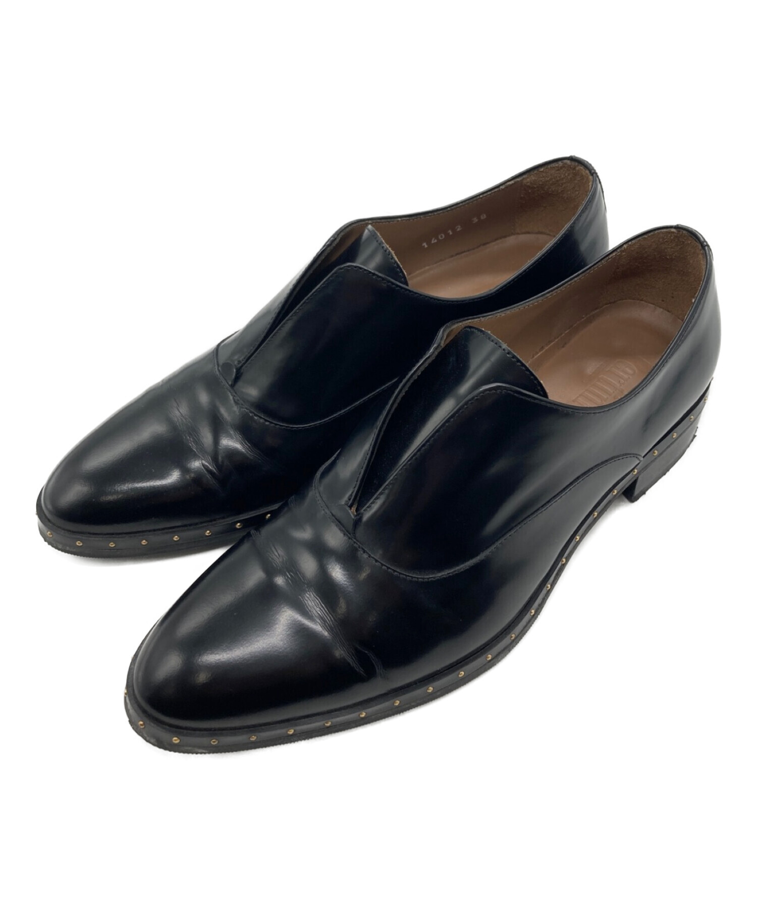 本命ギフト ペルティニ（PERTINI） スペイン製革靴 42 黒 26.5cm ...