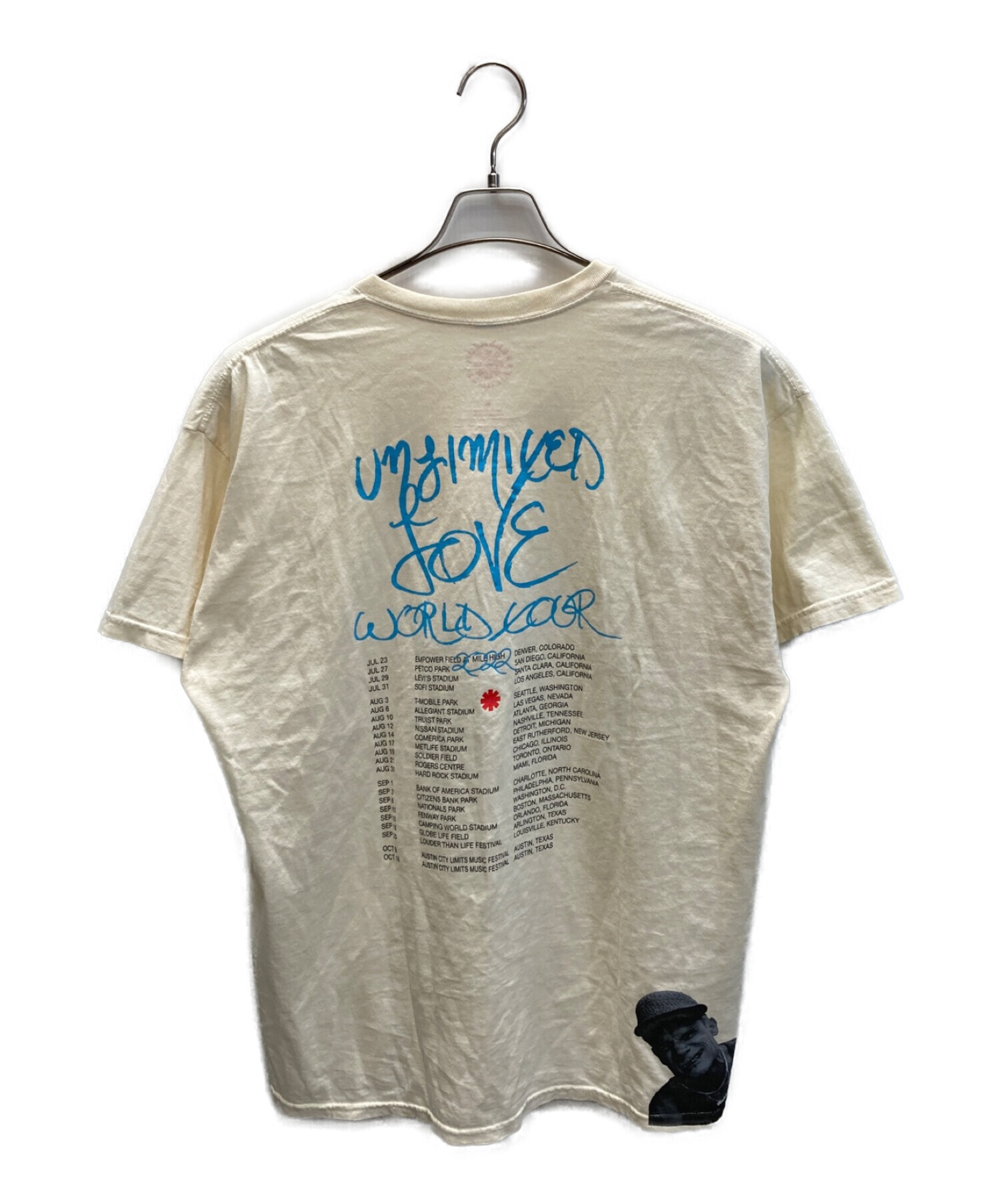 RED HOT CHILI PEPPERS (レッドホットチリペッパーズ) Unlimited Love Tee アイボリー サイズ:L