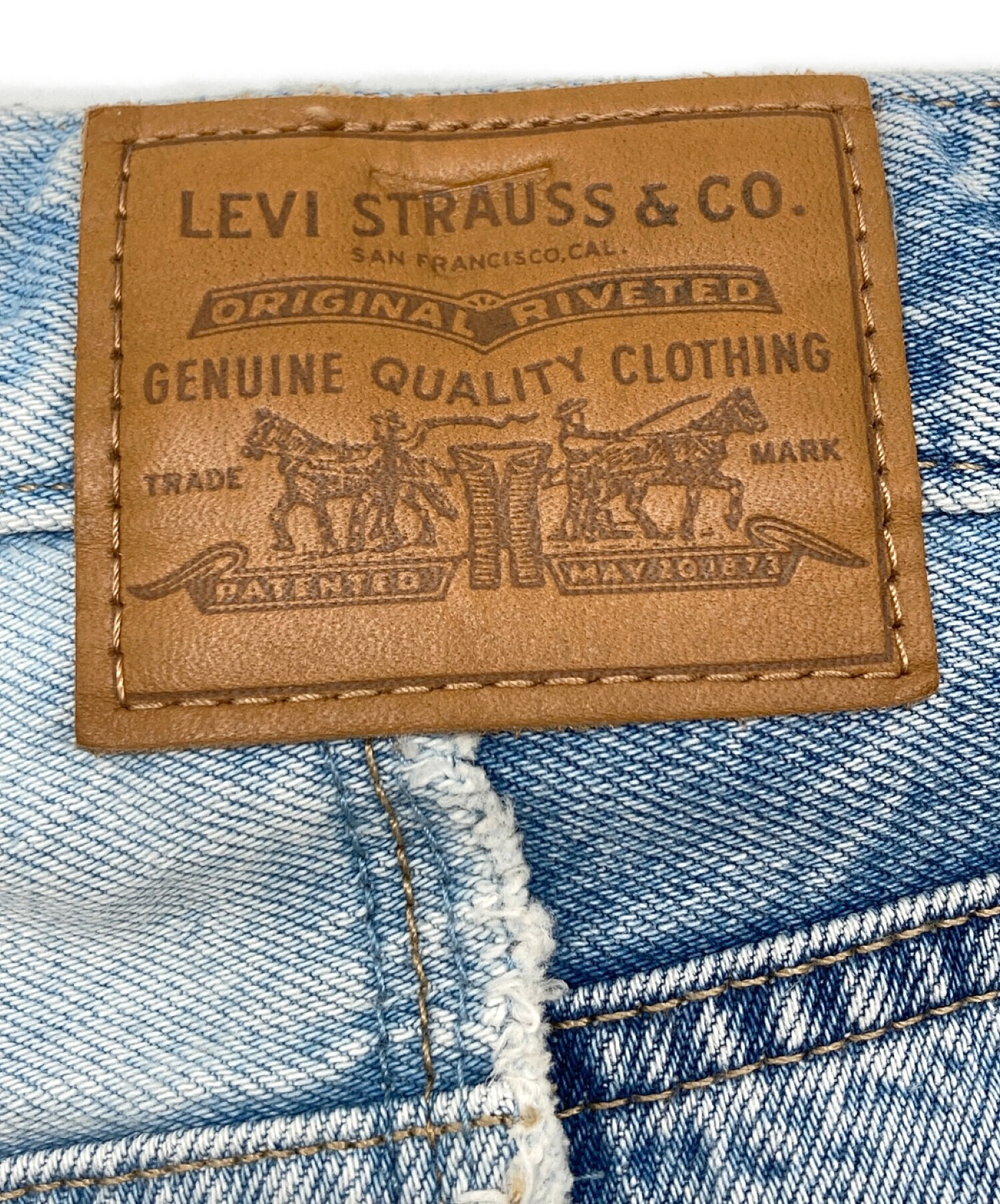 中古・古着通販】LEVI'S (リーバイス) リメイクデニムパンツ インディゴ サイズ:SIZE W27 L26｜ブランド・古着通販  トレファク公式【TREFAC FASHION】スマホサイト