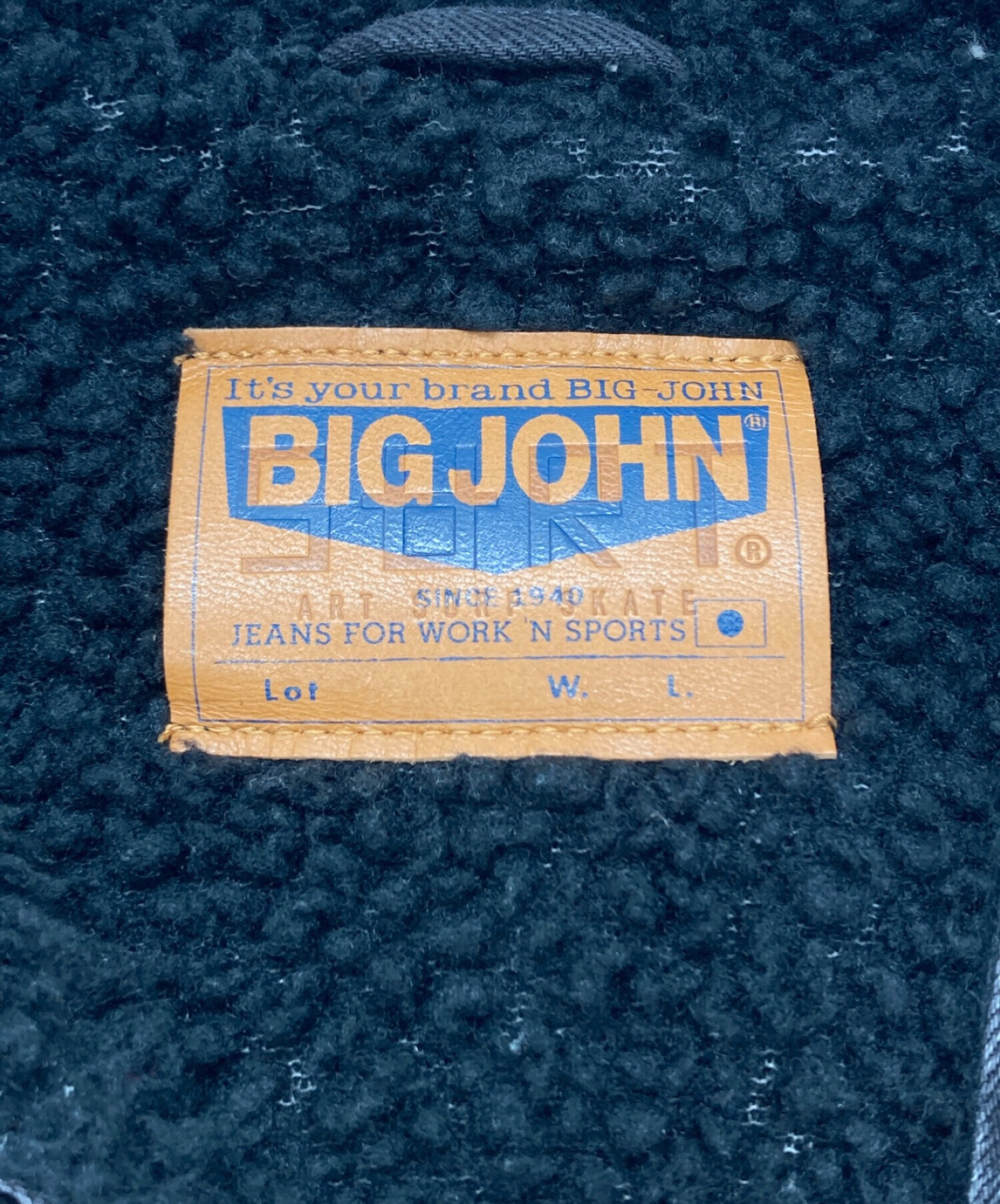 BIG JOHN (ビッグジョン) SURT (サート) Ron Herman (ロンハーマン) ランチジャケット ブラック サイズ:SIZE M