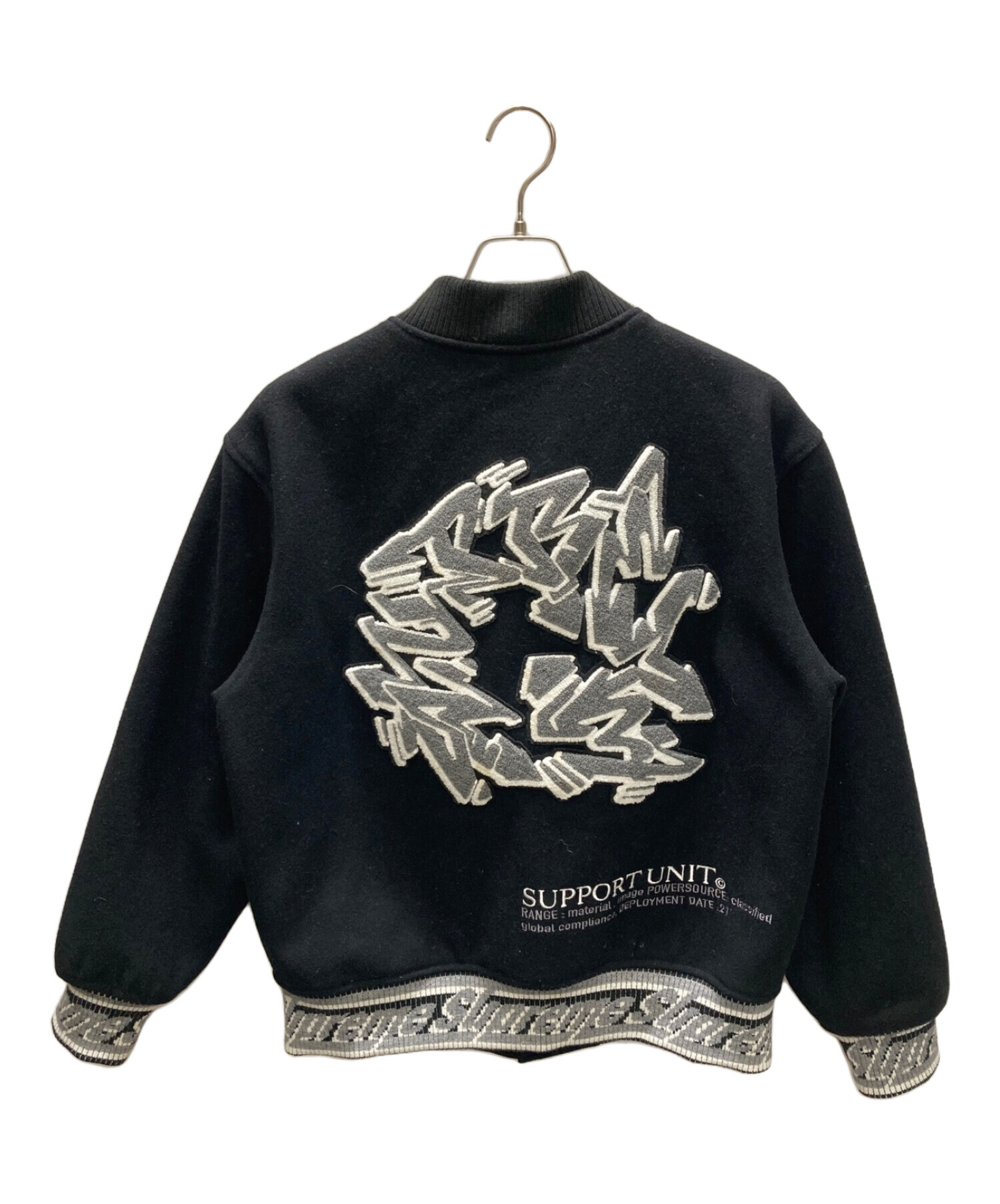 中古・古着通販】SUPREME (シュプリーム) support unit varsity jacket ...