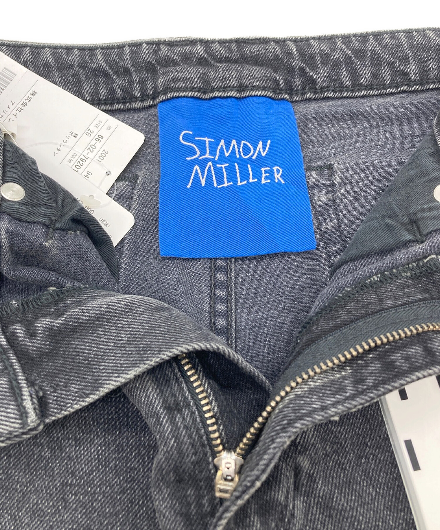 Simon Miller (サイモンミラー) CROPPED STRAIGHT DENIM ブラック サイズ:26 未使用品