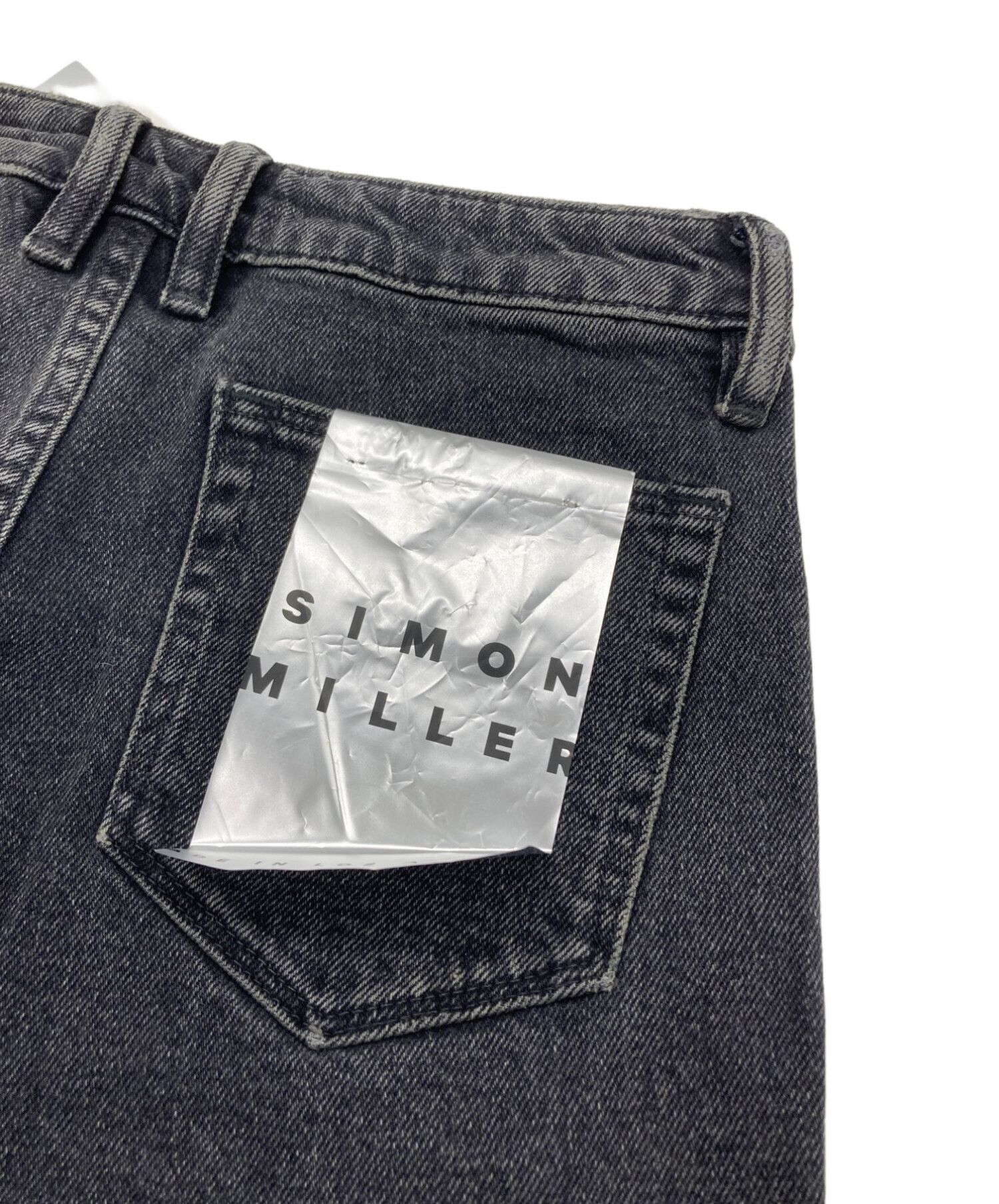 Simon Miller (サイモンミラー) CROPPED STRAIGHT DENIM ブラック サイズ:26 未使用品