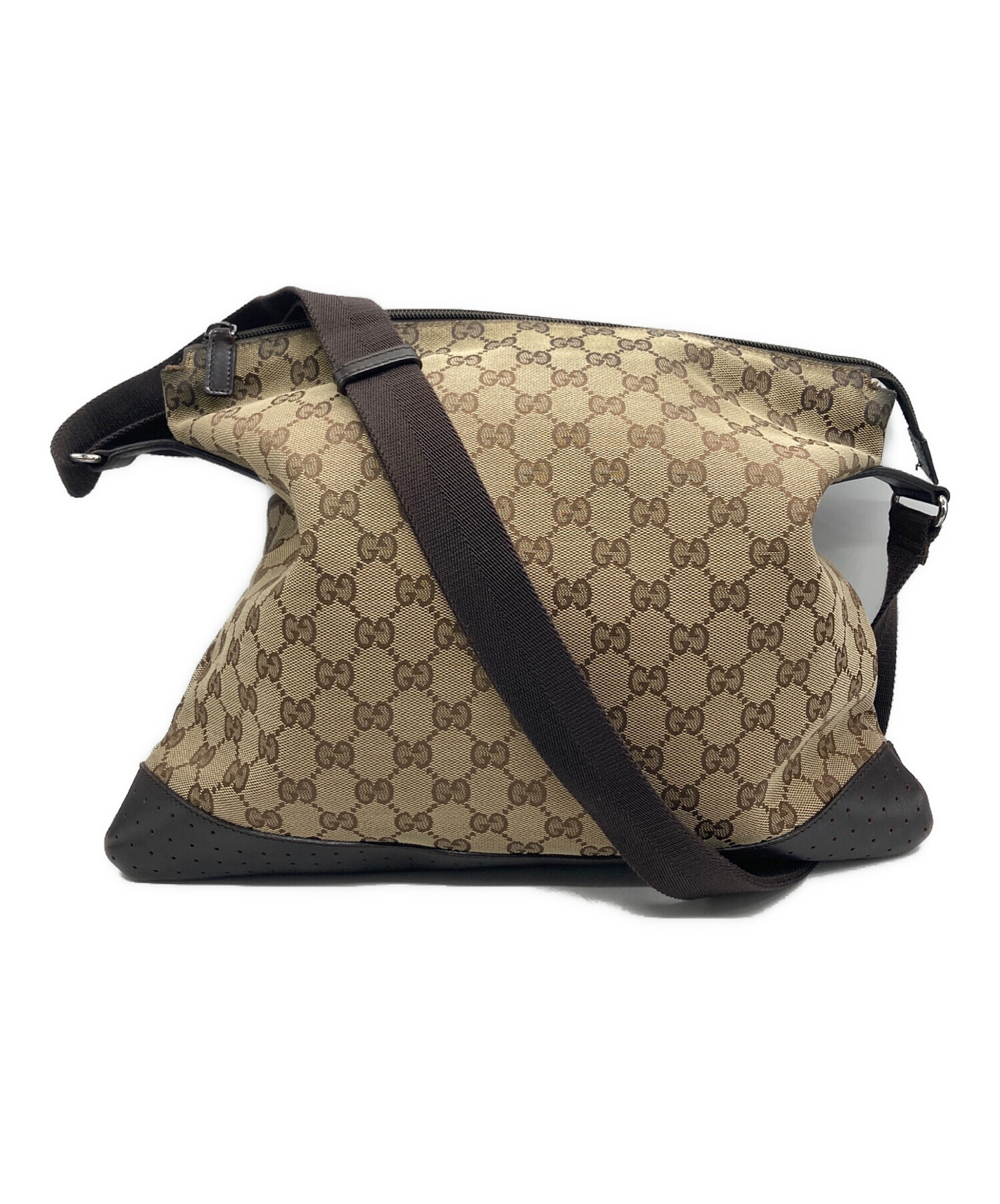 中古・古着通販】GUCCI (グッチ) GGキャンバス ショルダーバッグ ブラウン｜ブランド・古着通販 トレファク公式【TREFAC  FASHION】スマホサイト