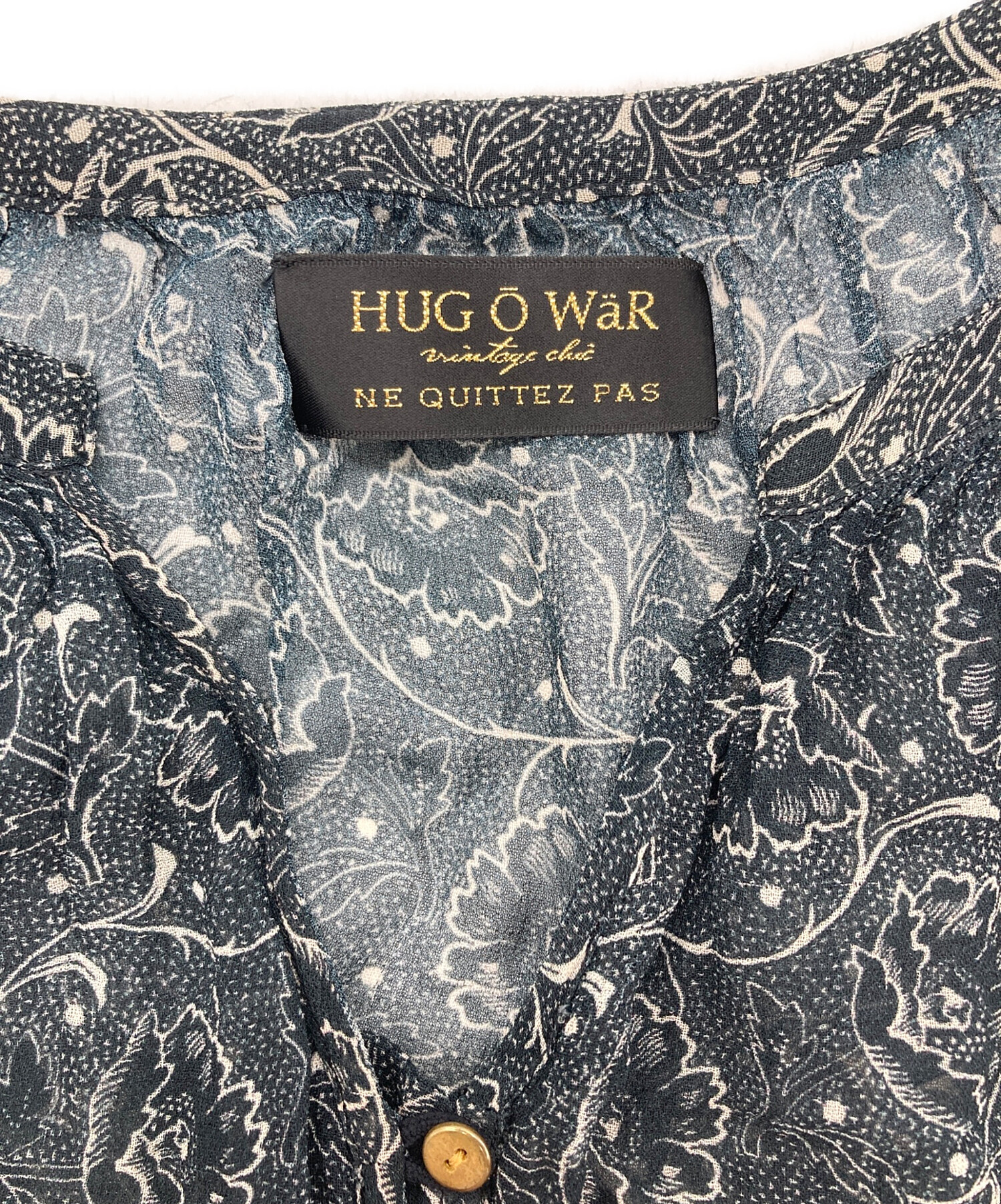 中古・古着通販】Hug O'War (ハグオーワー) ne quittez pas (ヌキテパ) 総柄ロングワンピース グレー サイズ:SIZE  Free｜ブランド・古着通販 トレファク公式【TREFAC FASHION】スマホサイト