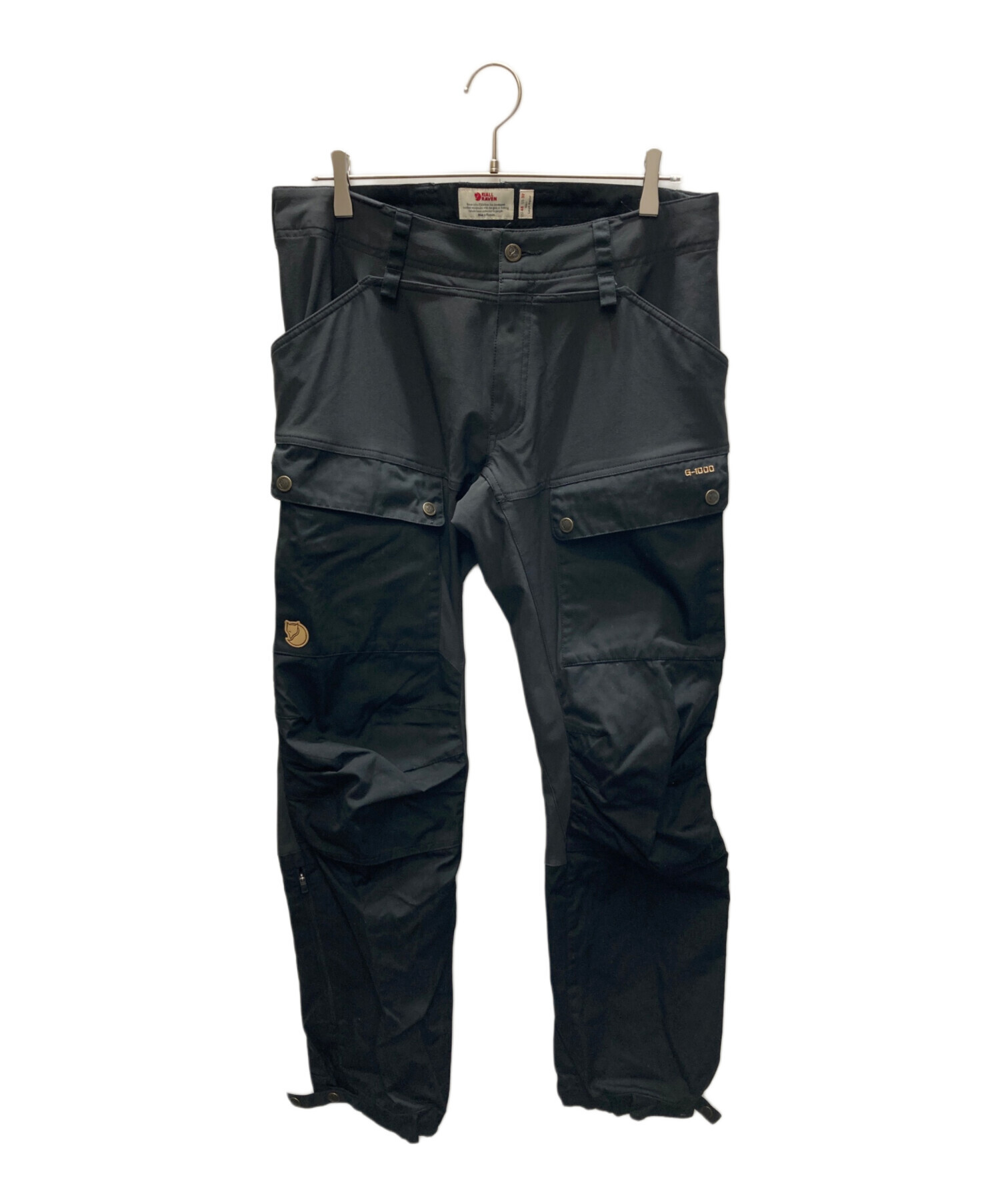 FJALLRAVEN (フェールラーベン) Keb Trousers M ブラック×グレー サイズ:32