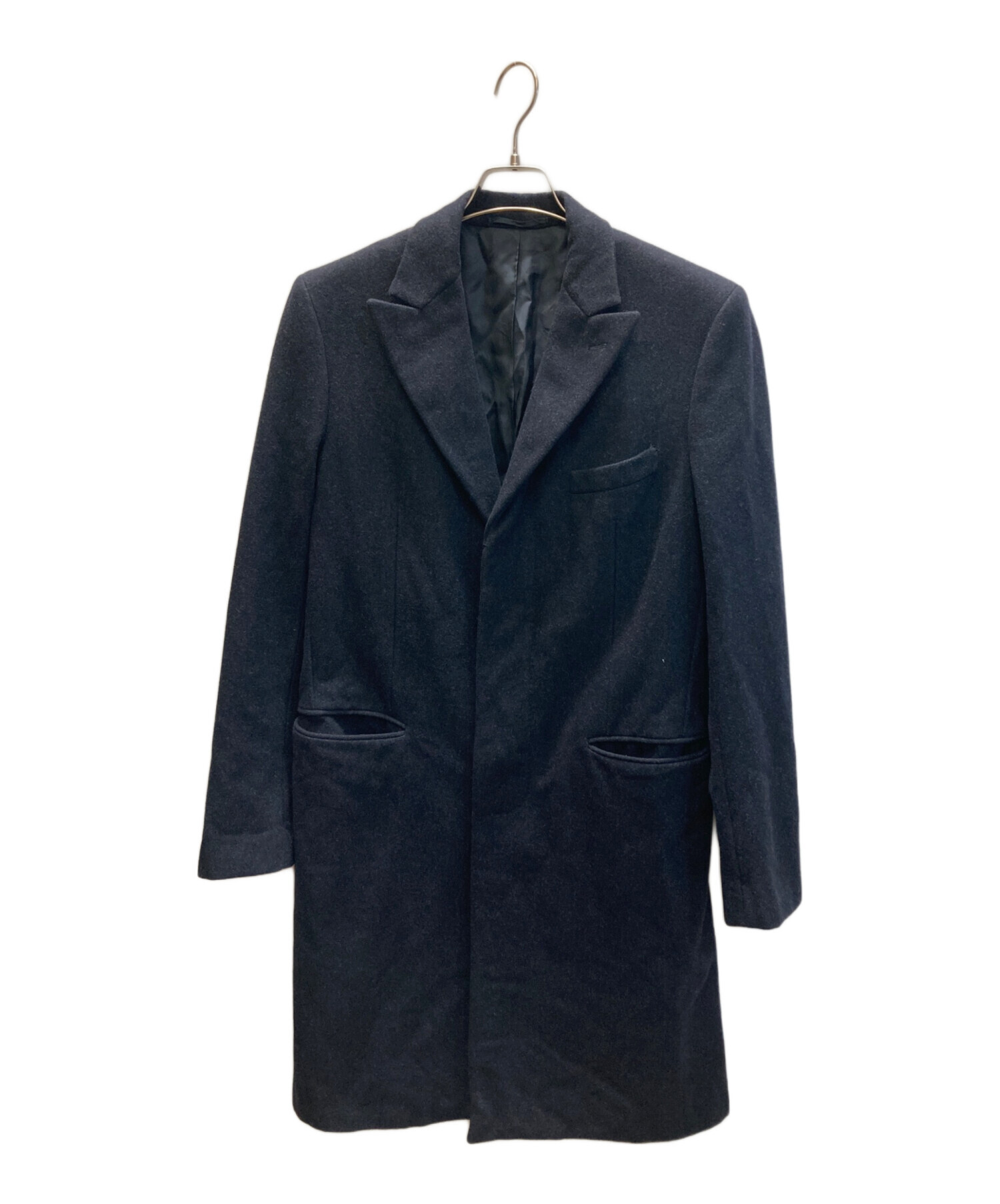 中古・古着通販】JIL SANDER (ジルサンダー) ウールチェスターコート ネイビー サイズ:46｜ブランド・古着通販  トレファク公式【TREFAC FASHION】スマホサイト