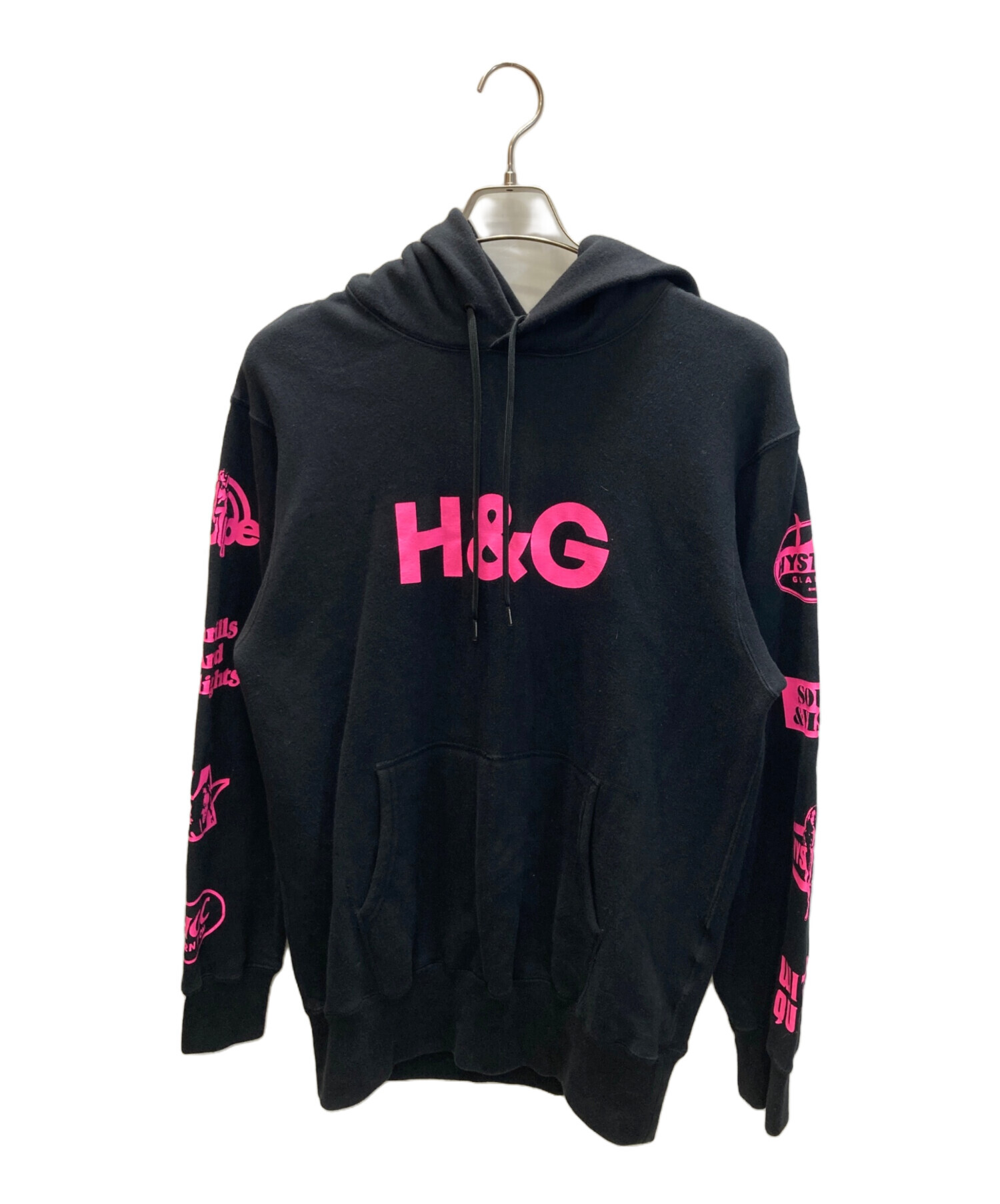 中古・古着通販】Hysteric Glamour (ヒステリックグラマー) H&G オーバーサイズパーカー ブラック サイズ:M｜ブランド・古着通販  トレファク公式【TREFAC FASHION】スマホサイト