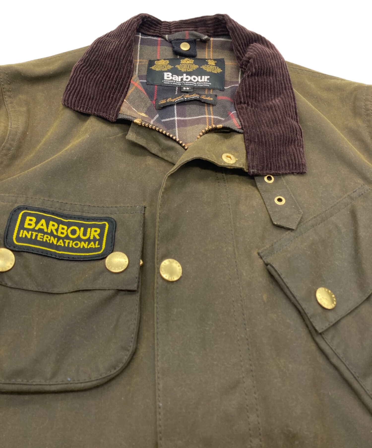 Barbour (バブアー) SL INTERNATIONAL オリーブ サイズ:36