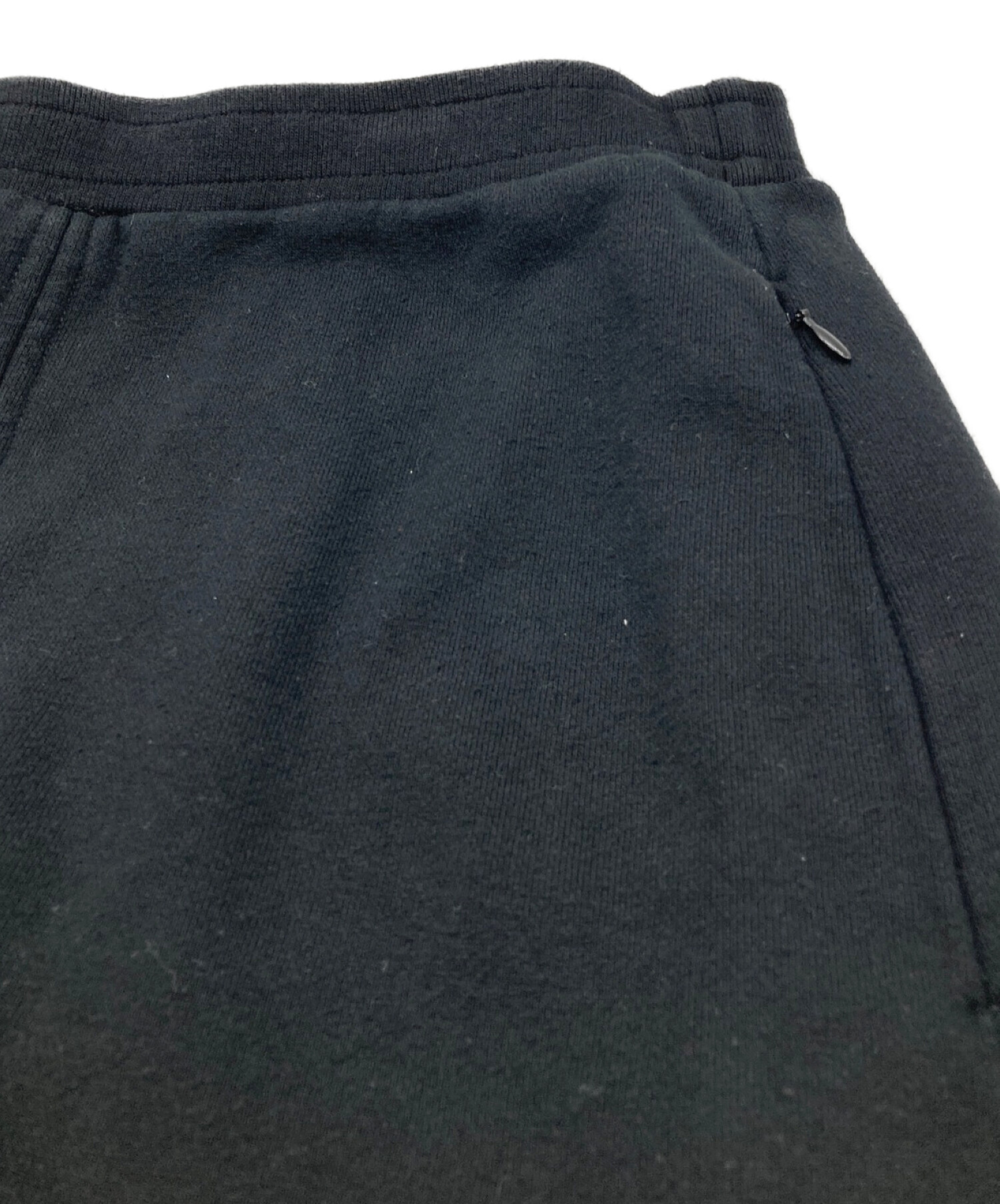 UN3D. (アンスリード) ヘムカットスウェットスカート ブラック サイズ:38