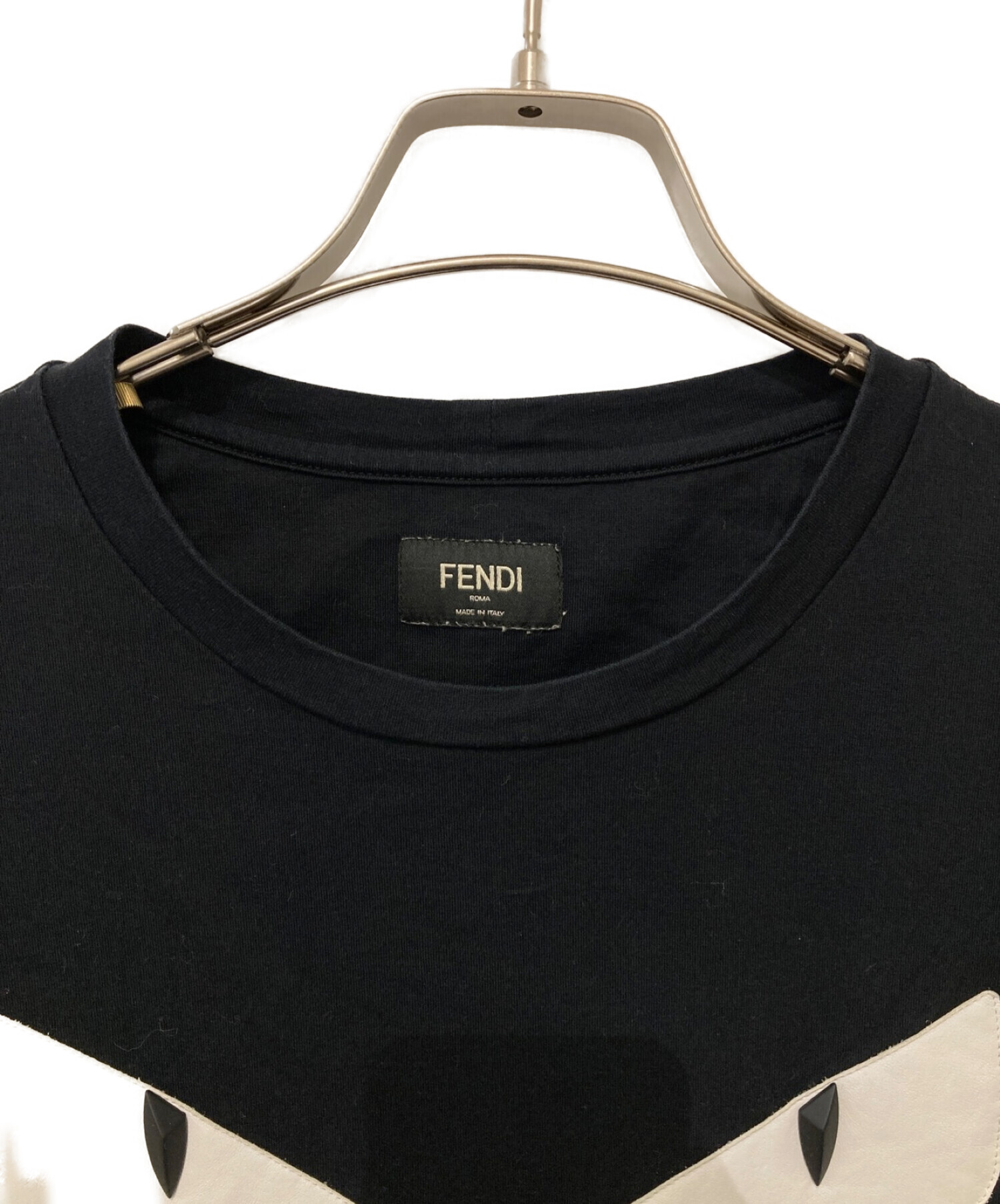 FENDI (フェンディ) モンスターTシャツ ブラック サイズ:46