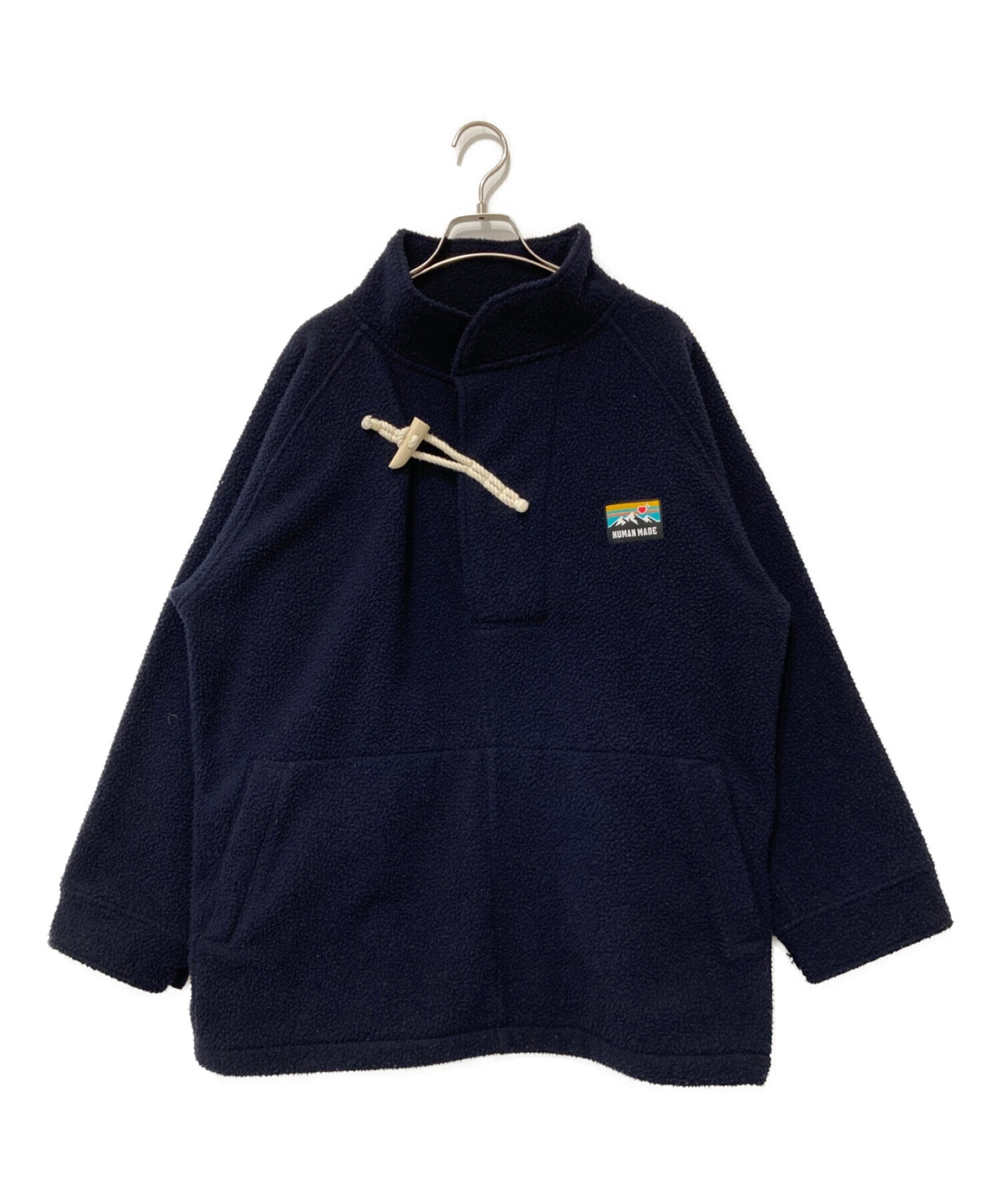 HUMAN MADE (ヒューマンメイド) P/O FLEECE JACKET ネイビー サイズ:L