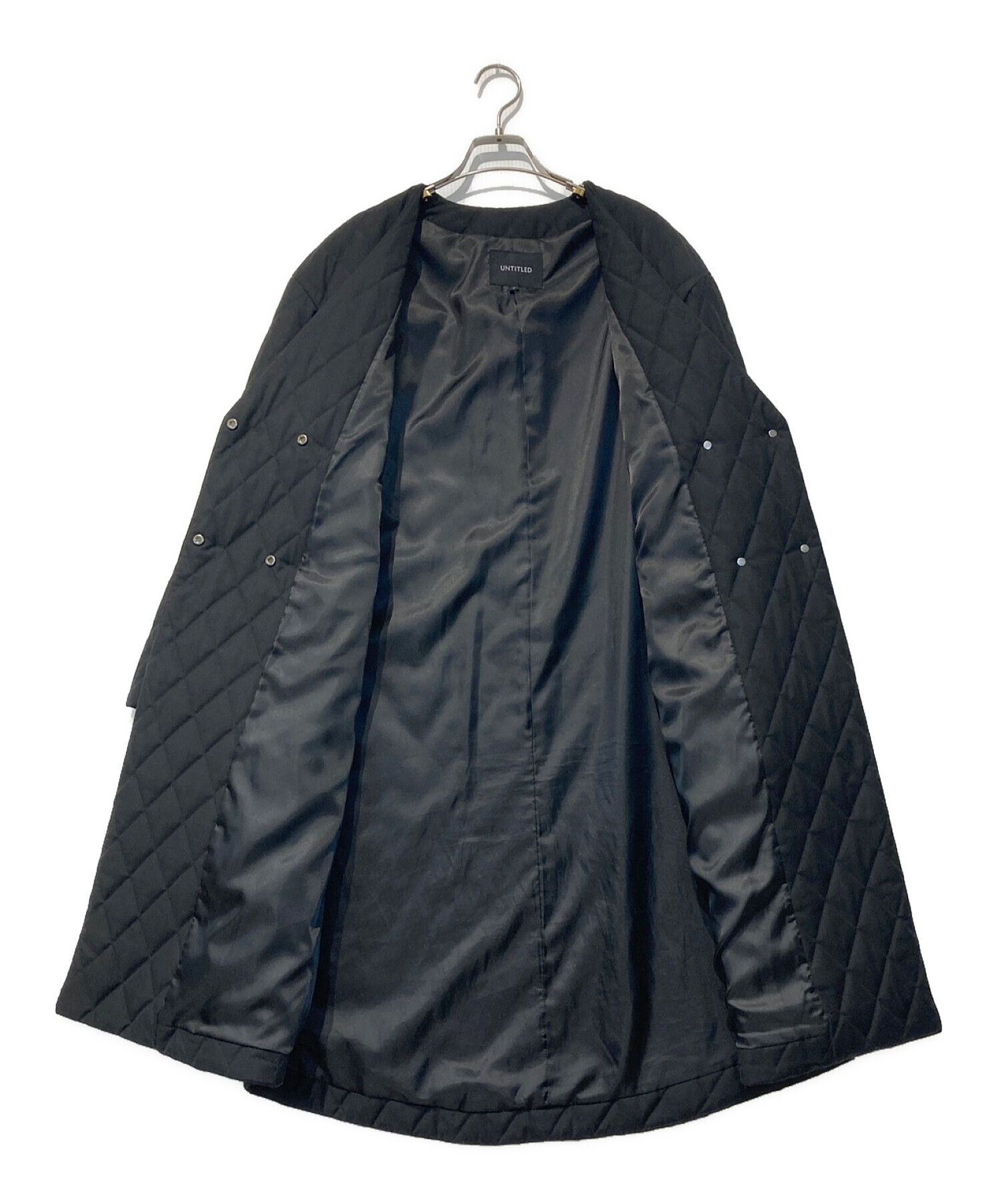 UNTITLED (アンタイトル) キルティングコート ブラック サイズ:2