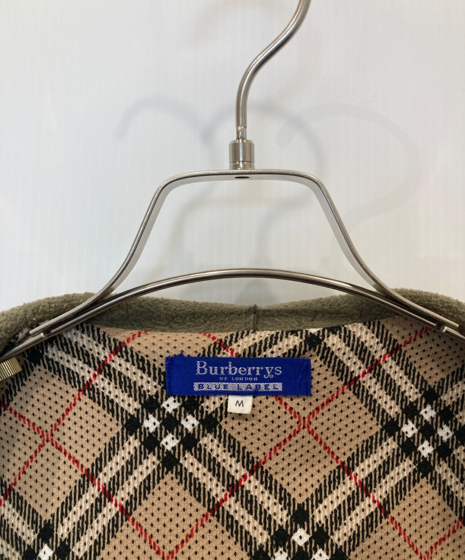 BURBERRY BLUE LABEL (バーバリーブルーレーベル) ジップパーカー オリーブ サイズ:M