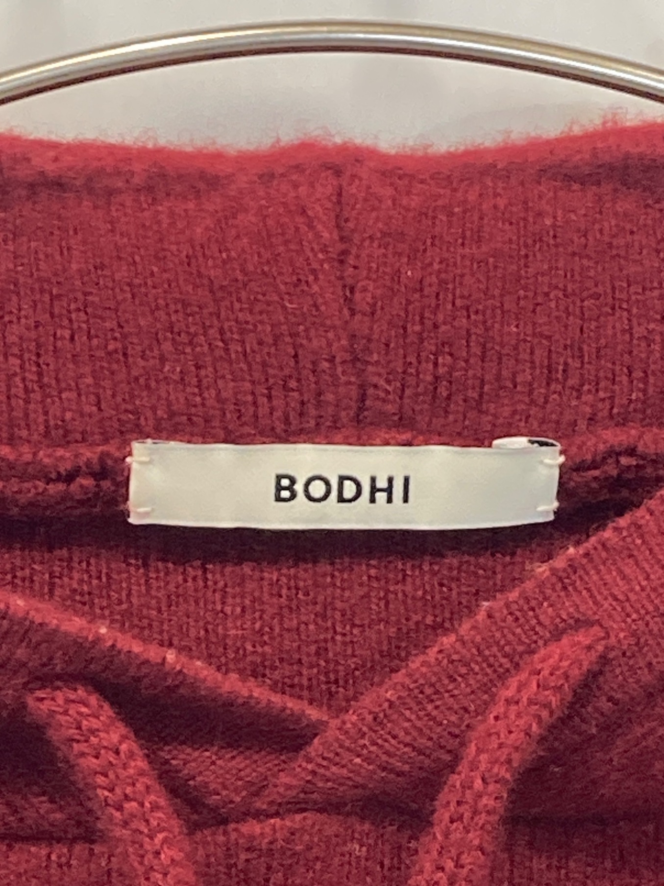 中古・古着通販】BODHI (ボーディ) プレミアムカシミヤパーカー レッド