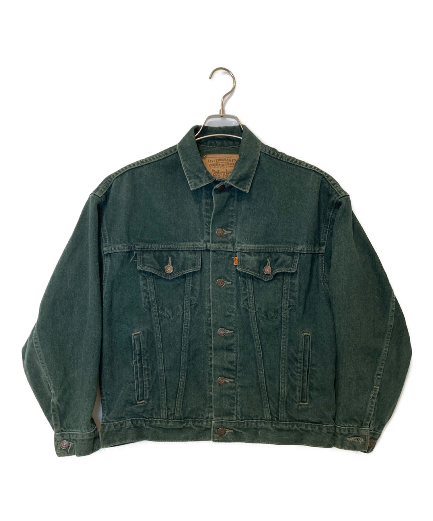 LEVI'S (リーバイス) 【古着】3rdトラッカージャケット グリーン サイズ:Ｍ