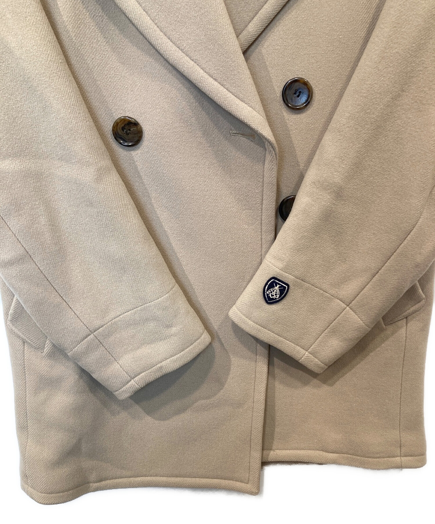 ORCIVAL (オーシバル) GEELONG LAMB'S MELTON P-COAT ブラウン