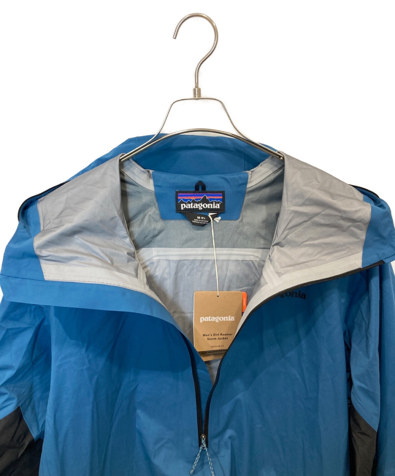 Patagonia (パタゴニア) Dirt Roamer Storm Jacket ブルー×ブラック サイズ:M 未使用品