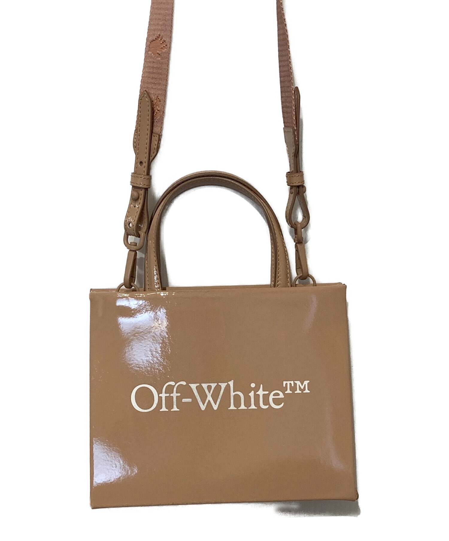 OFFWHITE (オフホワイト) MINI BOX Bag ベージュ