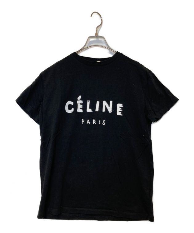 中古・古着通販】CELINE (セリーヌ) ペインティングロゴTシャツ ブラック サイズ:S｜ブランド・古着通販 トレファク公式【TREFAC  FASHION】スマホサイト