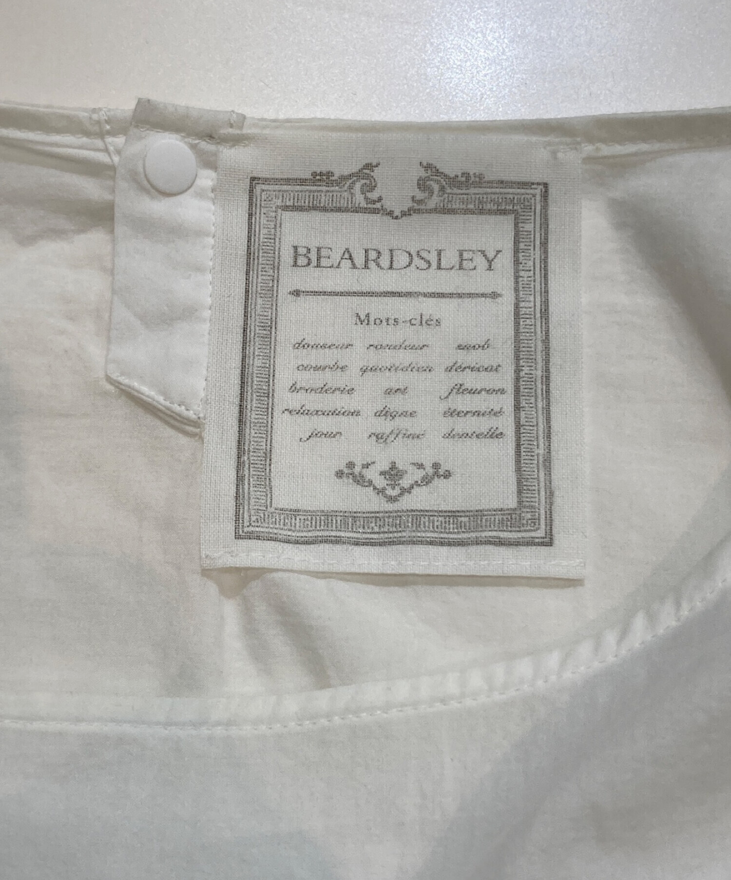 BEARDSLEY (ビアズリー) 袖下ジャージーシャツTシャツ ホワイト サイズ:F