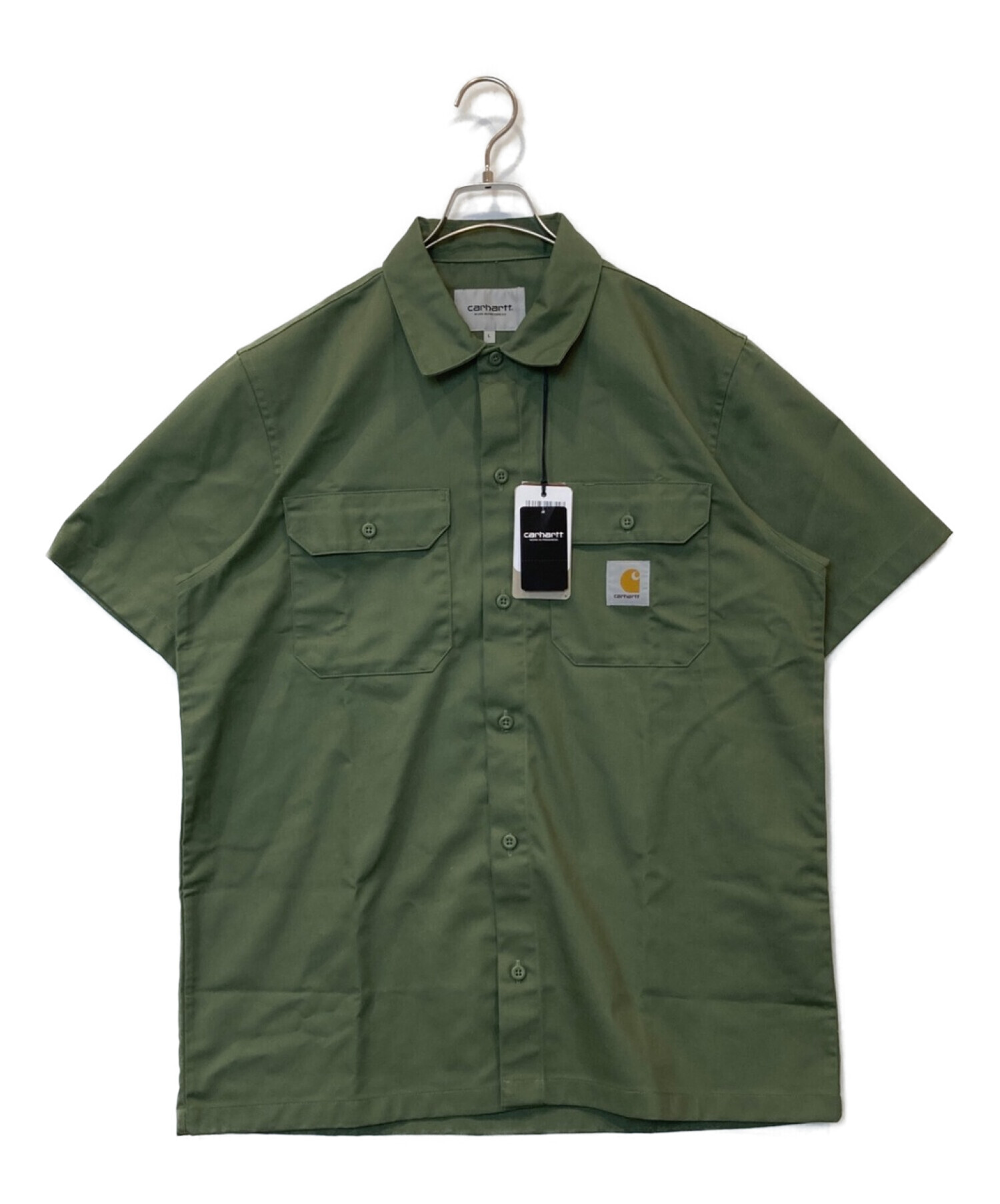 CarHartt (カーハート) S/S MASTER SHIRT グリーン サイズ:L 未使用品