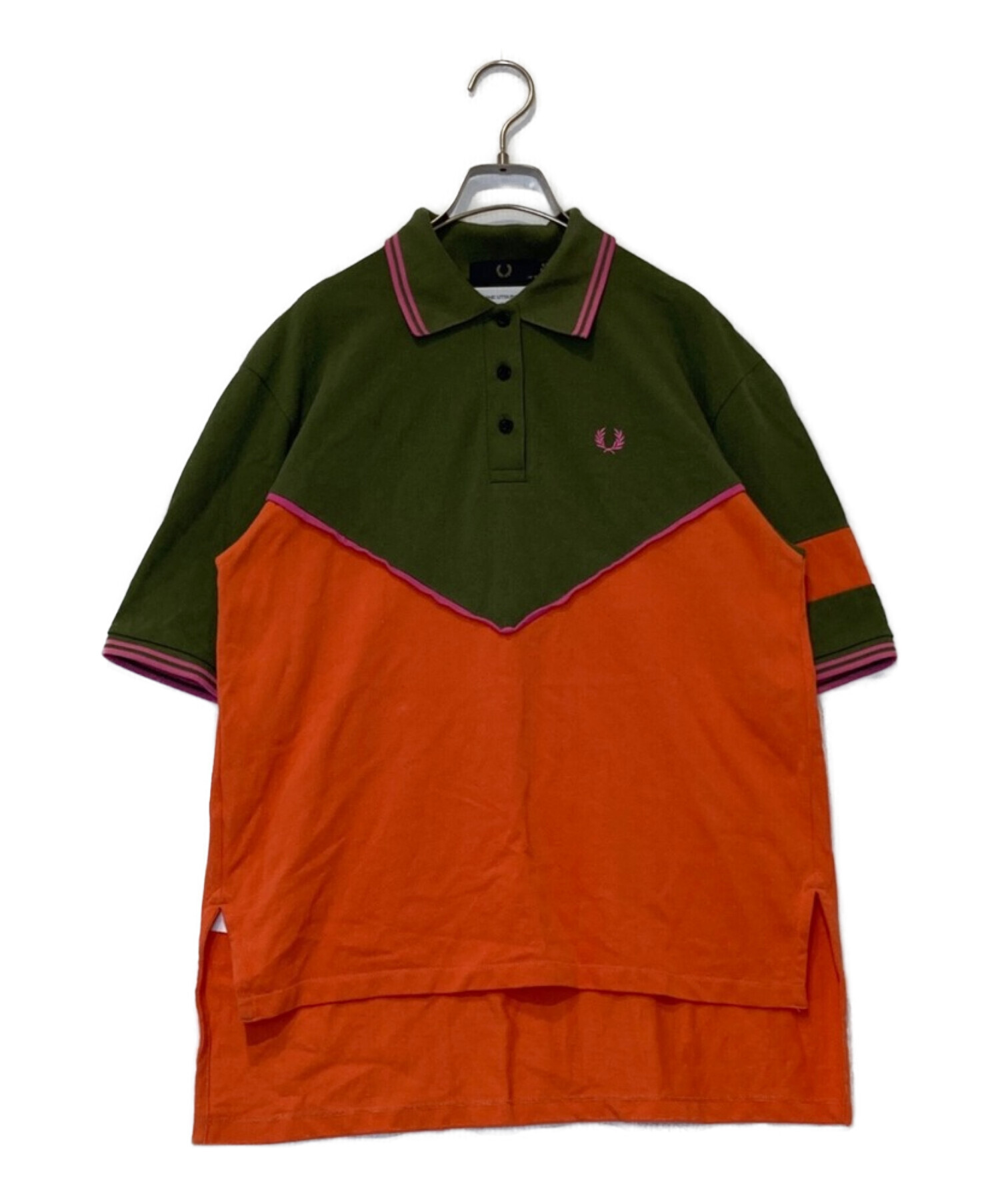 FRED PERRY (フレッドペリー) AKANE UTSUNOMIYA (アカネウツノミヤ) Cut And Sew Polo Shirt  マルチカラー サイズ:UK10