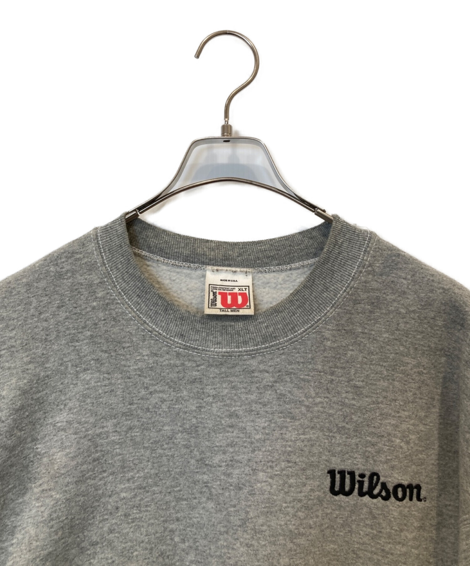 Wilson (ウィルソン) 【古着】クルーネックスウェット グレー サイズ:XLT