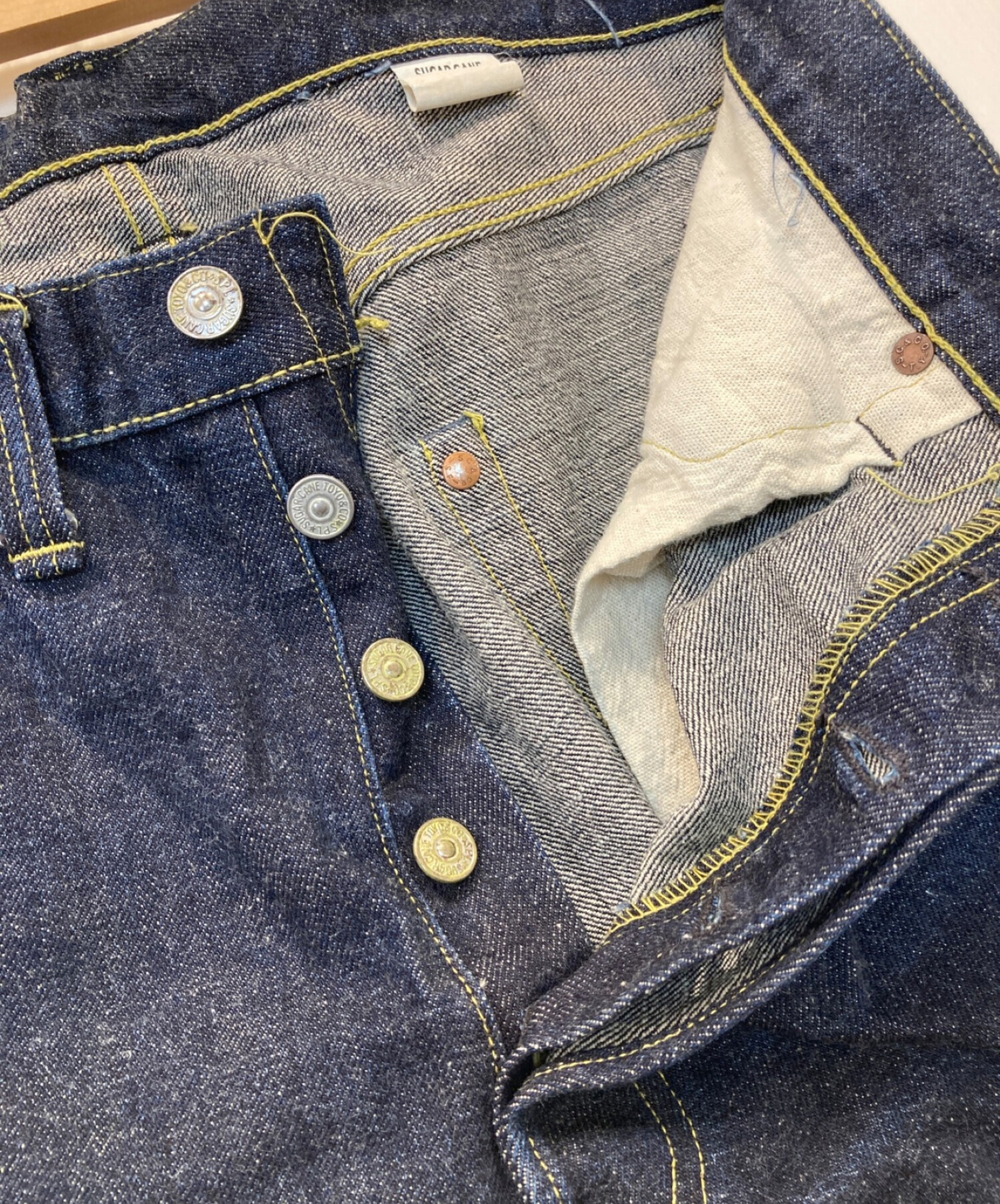 SUGAR CANE (シュガーケーン) 13oz. WWⅡ DENIM WAIST OVERALLS 1946 MODEL インディゴ  サイズ:86㎝(W34)