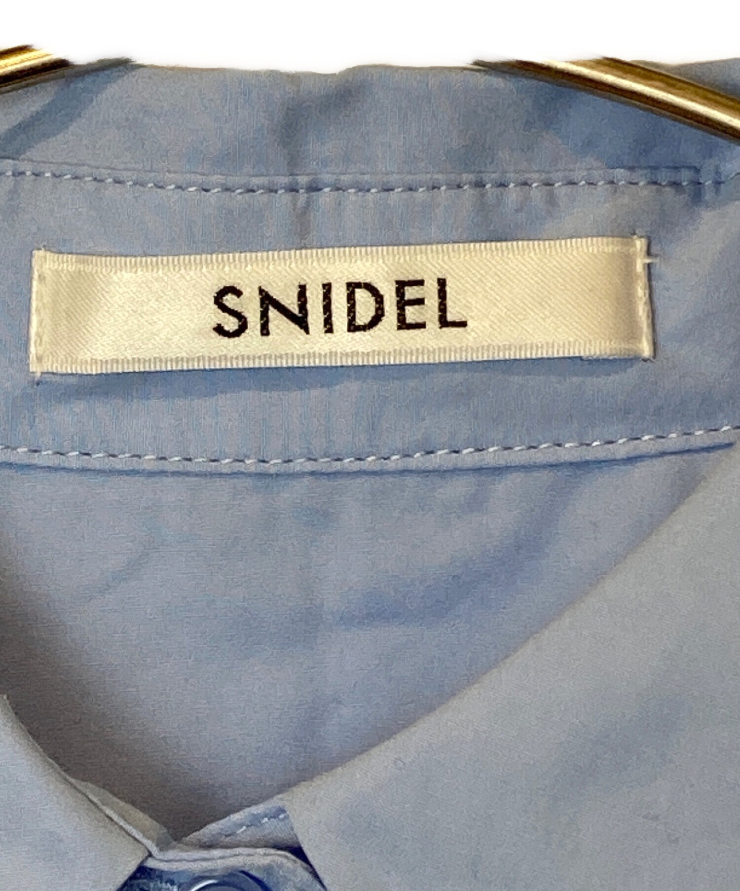 中古・古着通販】Snidel (スナイデル) バリエビジューシャツ ブルー