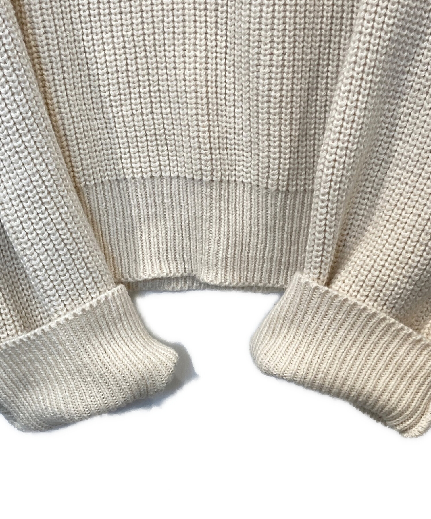 binghamton knitting company (ビンガムトンニッティングカンパニー) ニットプルオーバー アイボリー サイズ:MEDIUM