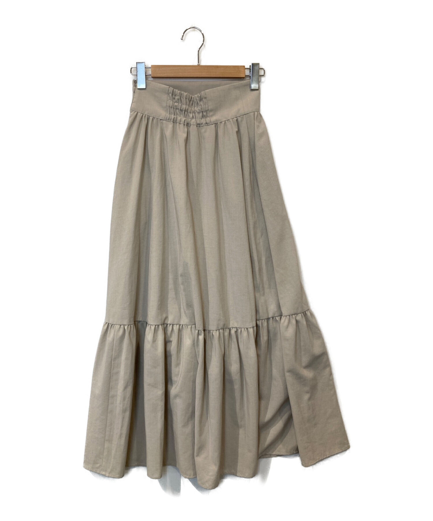 CADUNE (カデュネ) ギャザースカート ベージュ サイズ:36 未使用品
