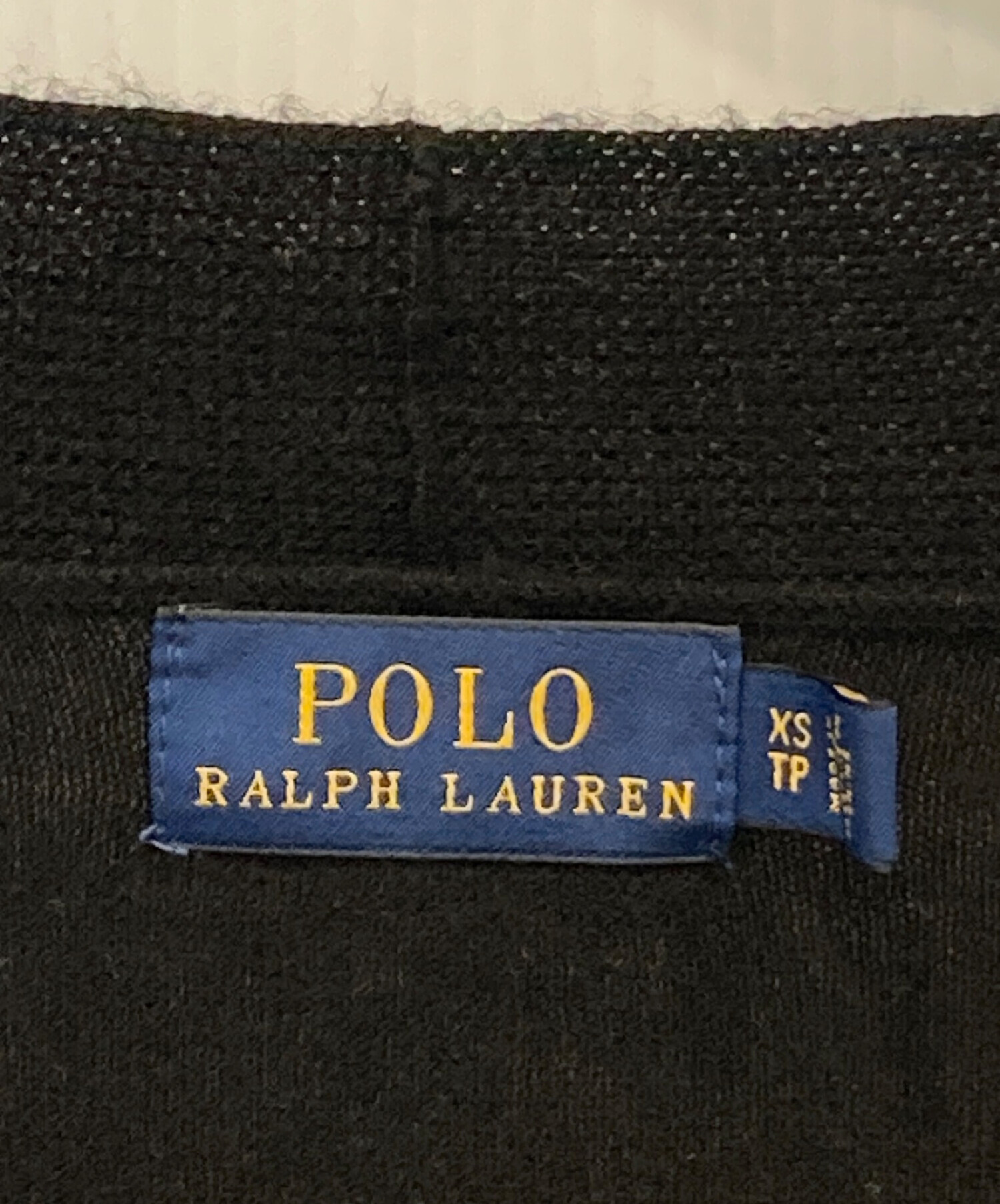 POLO RALPH LAUREN (ポロ・ラルフローレン) ウールカーディガン ブラック サイズ:XS