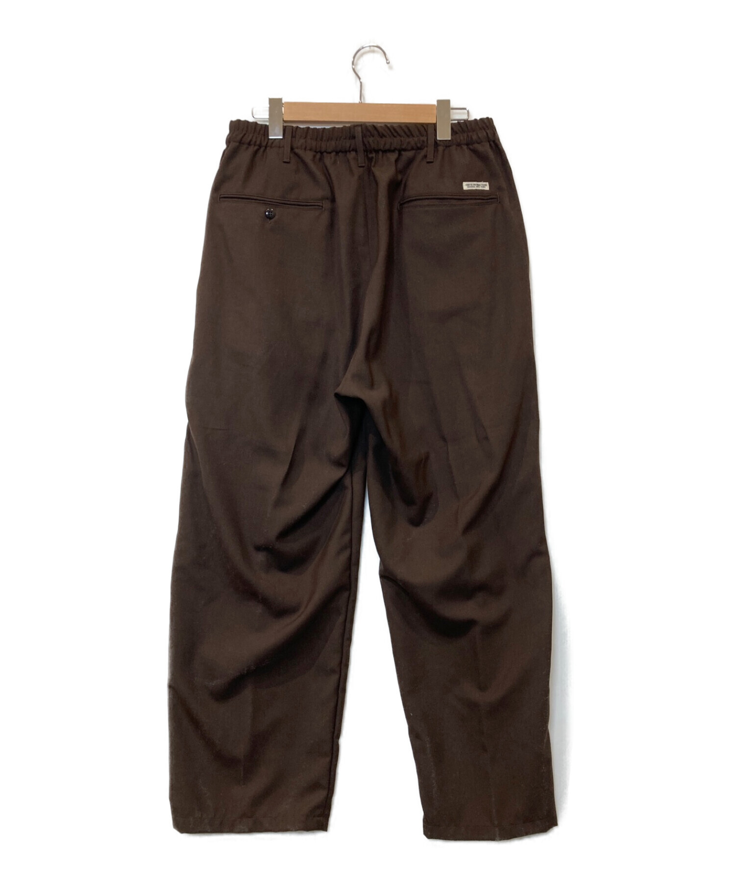 中古・古着通販】COOTIE (クーティー) T/W 2 TUCK EASY PANTS ブラウン