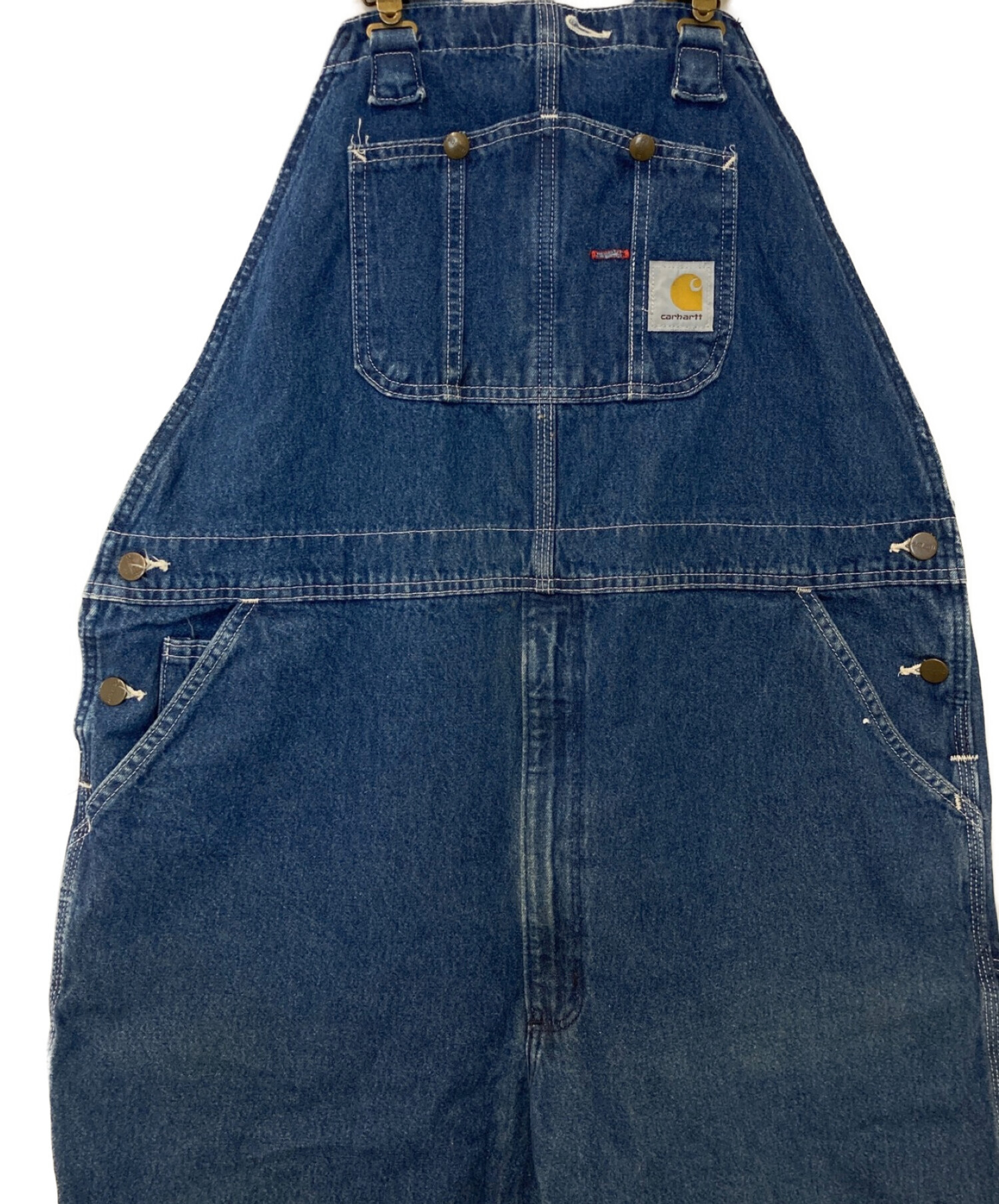 中古・古着通販】CarHartt (カーハート) デニムオーバーオール ブルー