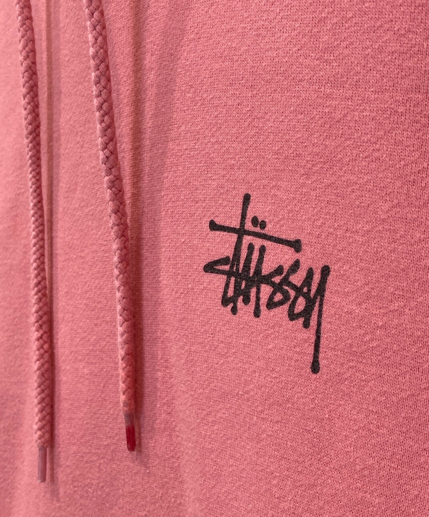 stussy (ステューシー) プルオーバーパーカー ピンク サイズ:M