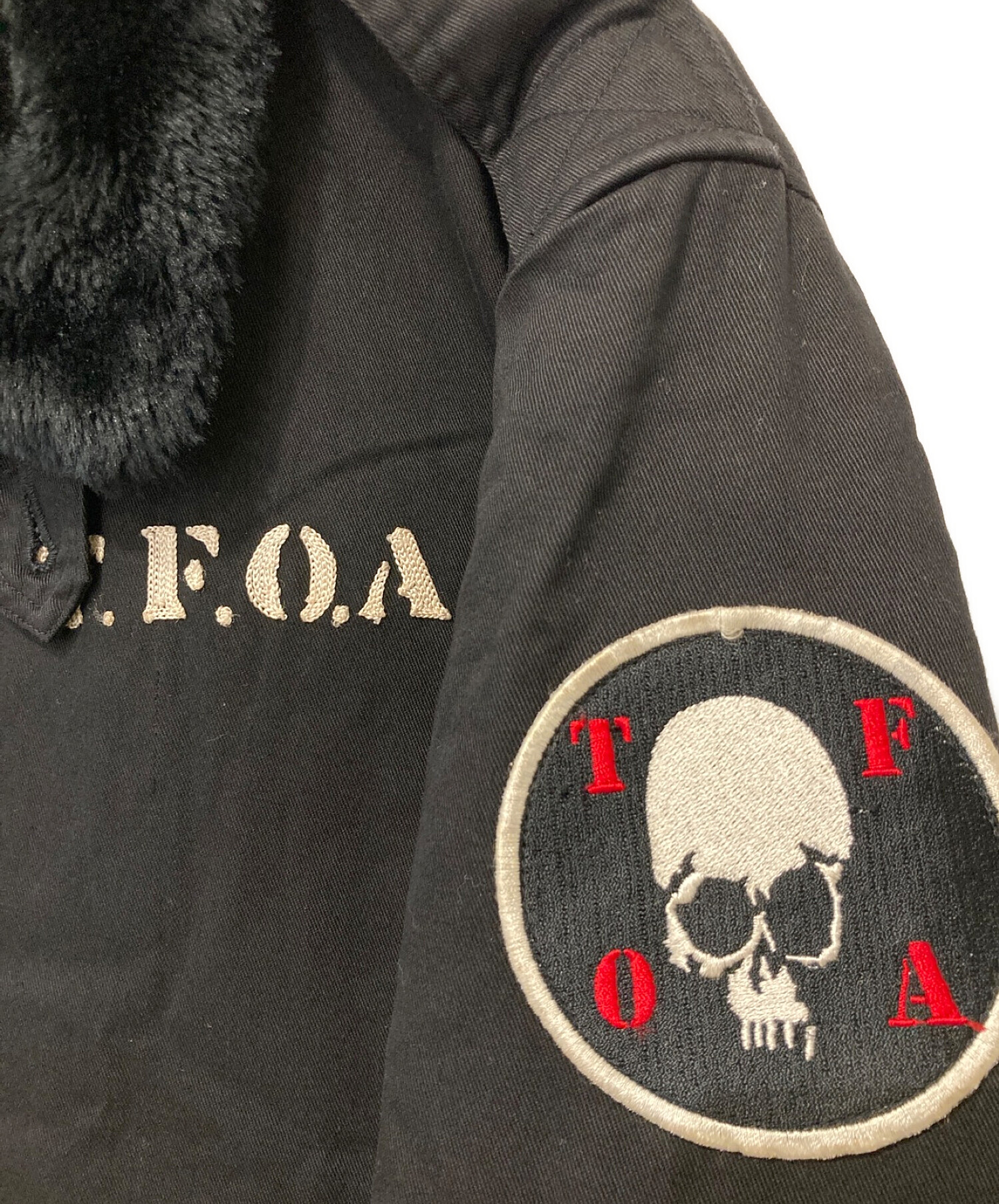 CROWS (クローズ) CROPPED HEADS (クロップドヘッズ) T.F.O.Aデッキジャケット ブラック サイズ:M