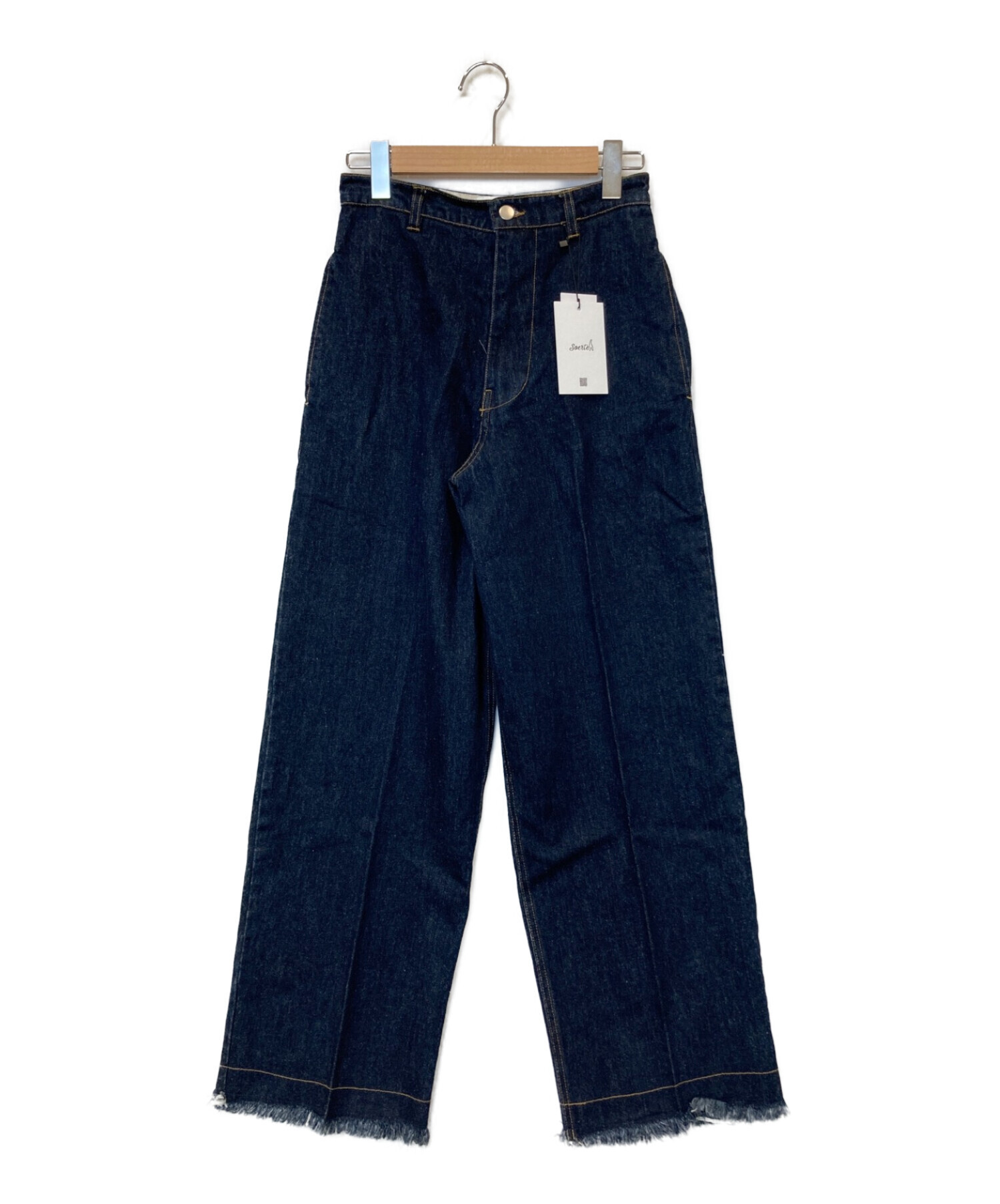 soerte (ソエルテ) Wide straight denim pants インディゴ サイズ:1 未使用品