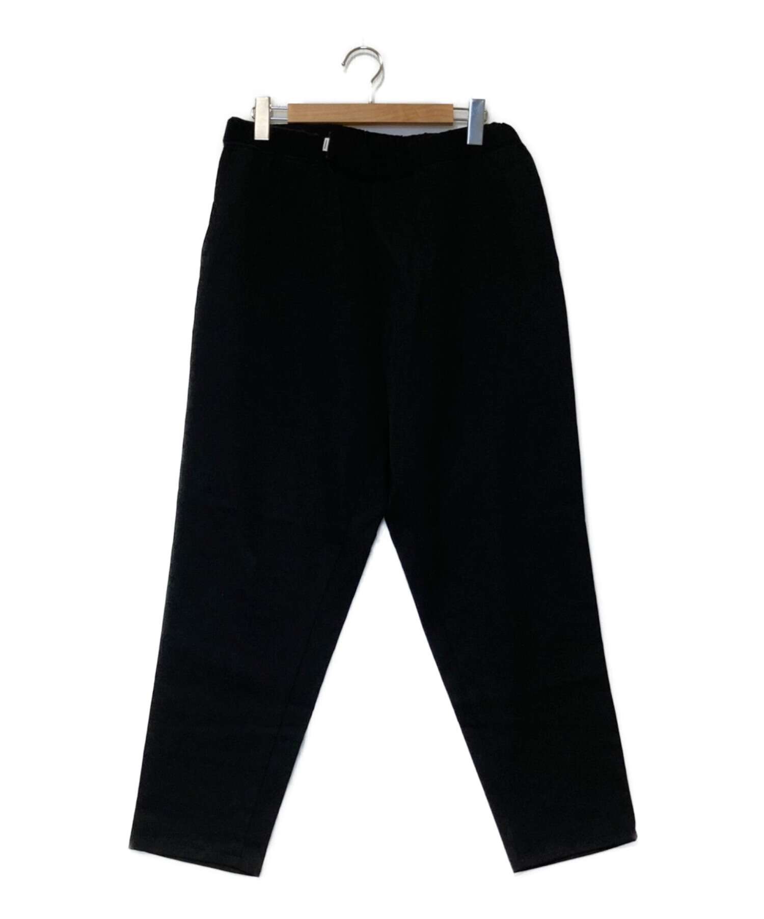 グラフペーパー SELVAGE WOOL COOK PANTS ブラック F-