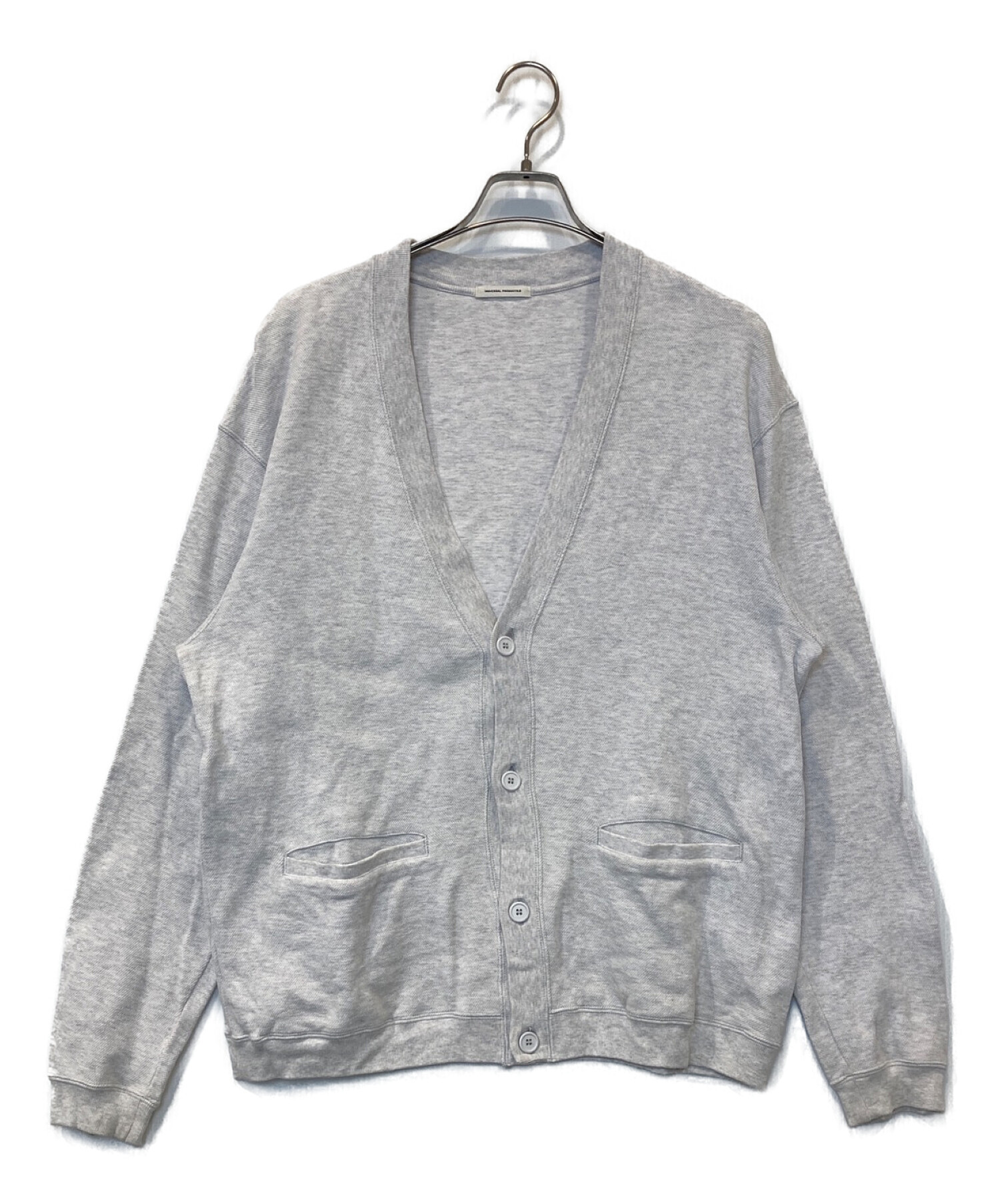 UNIVERSAL PRODUCTS. (ユニバーサルプロダクツ) PIQUE CARDIGAN ライトグレー サイズ:2