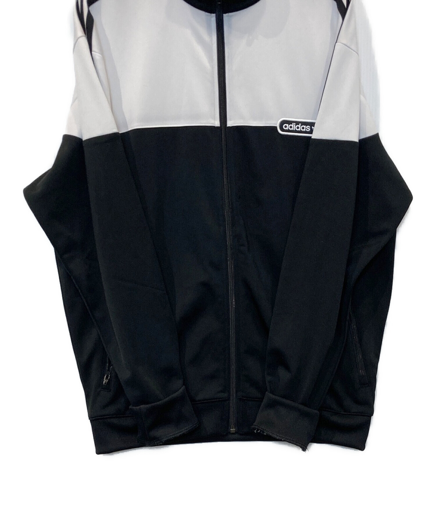 adidas (アディダス) SPLIT FIREBIRD TRACK JACKET ブラック×ホワイト サイズ:L