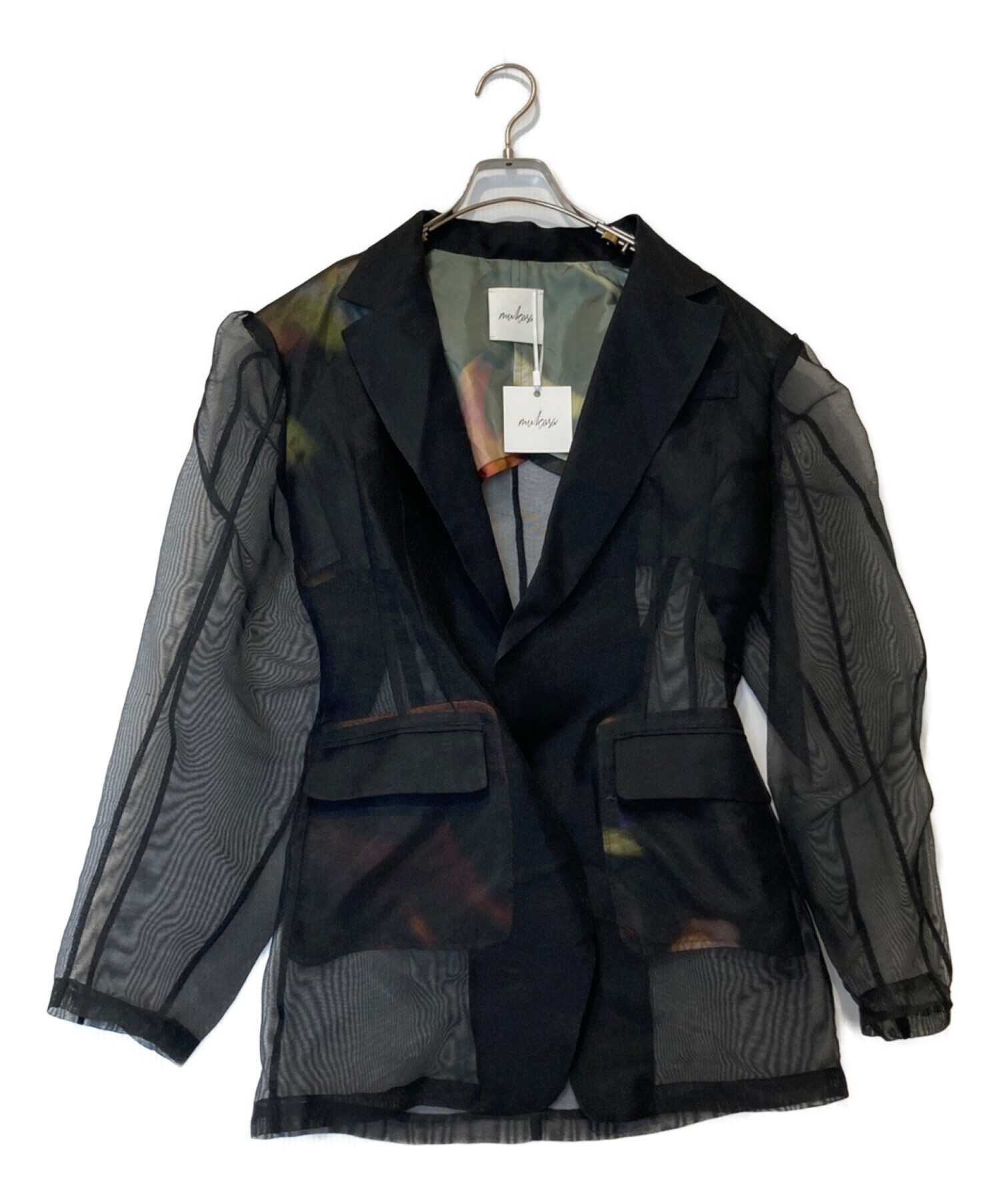 中古・古着通販】mukasa (ムカサ) mesh jacket ブラック サイズ:2 未