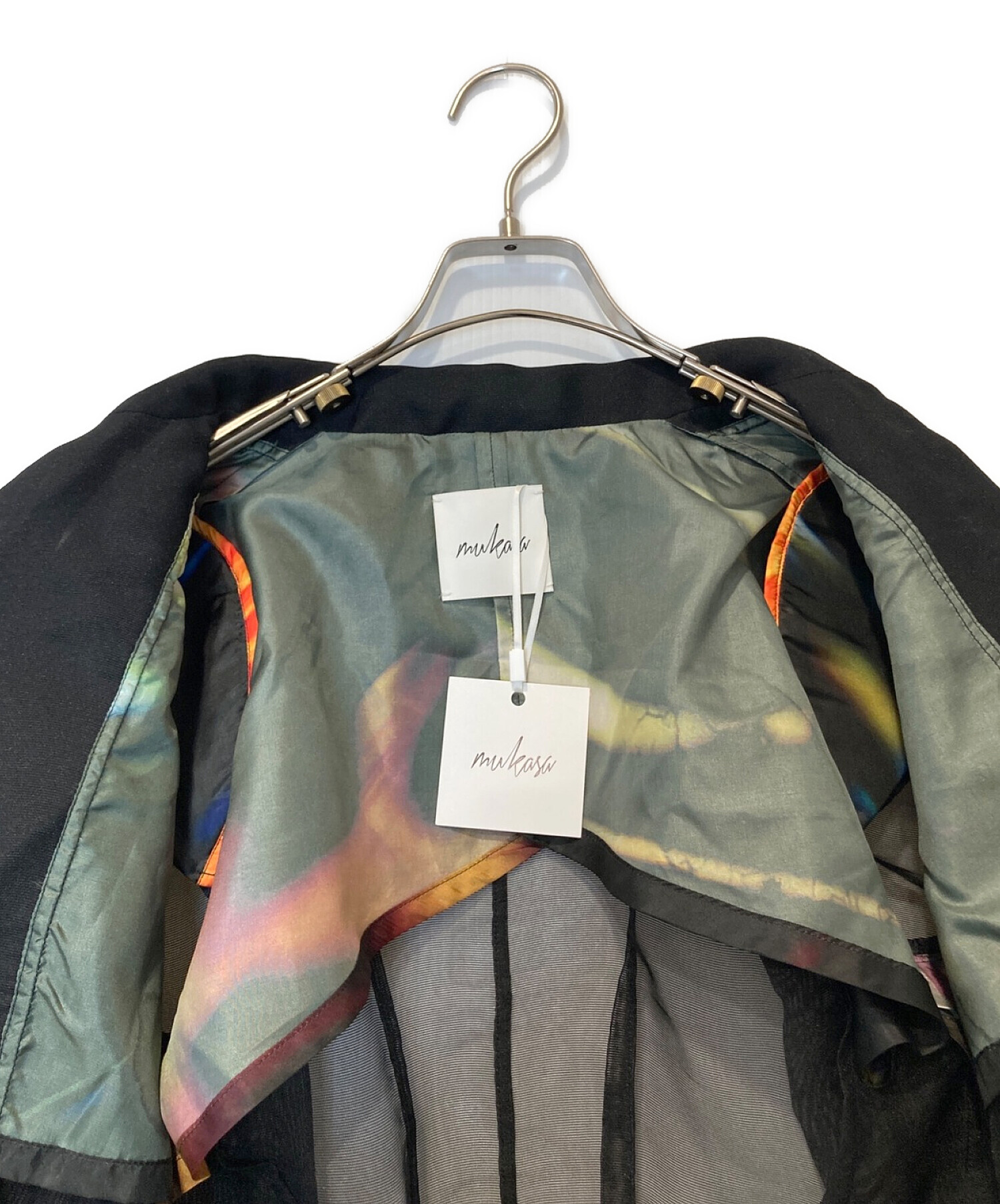 mukasa (ムカサ) mesh jacket ブラック サイズ:2 未使用品